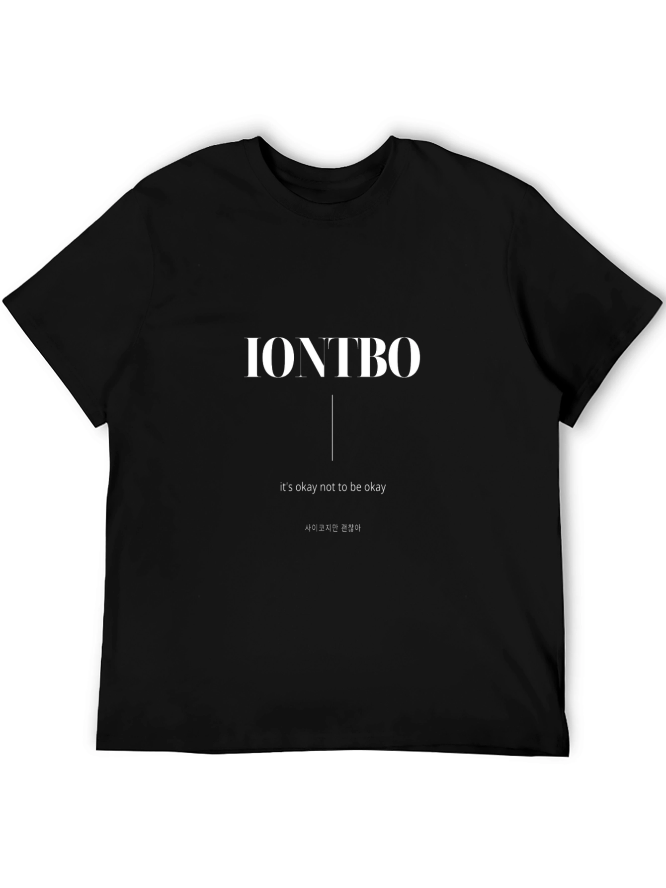 Black IONTBO Graphic Tee - It's Okay Not to Be Okay view 5