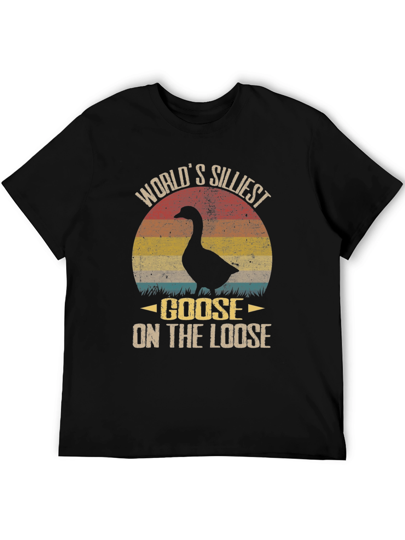 Black World's Silliest Goose T-Shirt view 5