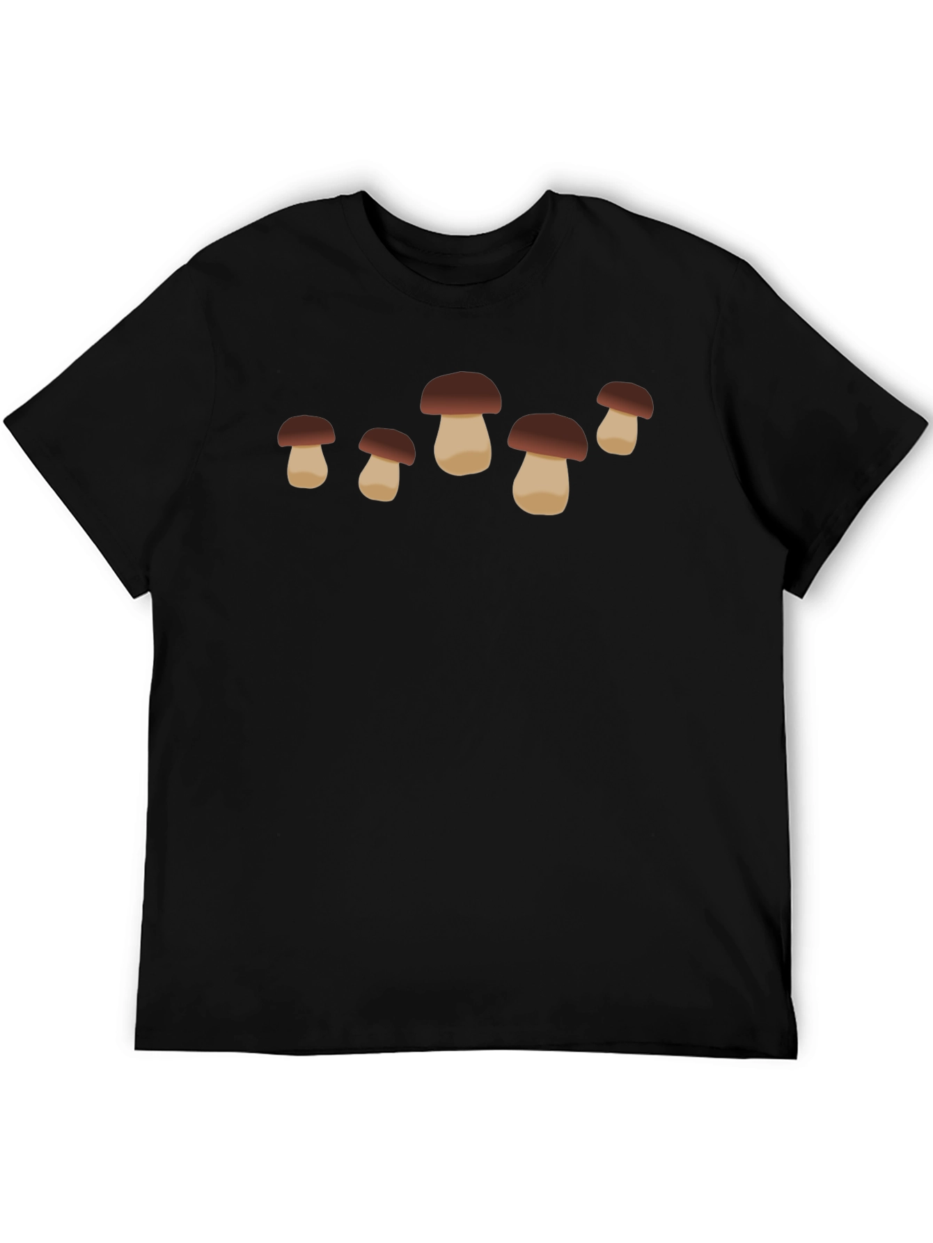 Black Mushroom Graphic Tee - Unique Design, Casual Style view 5