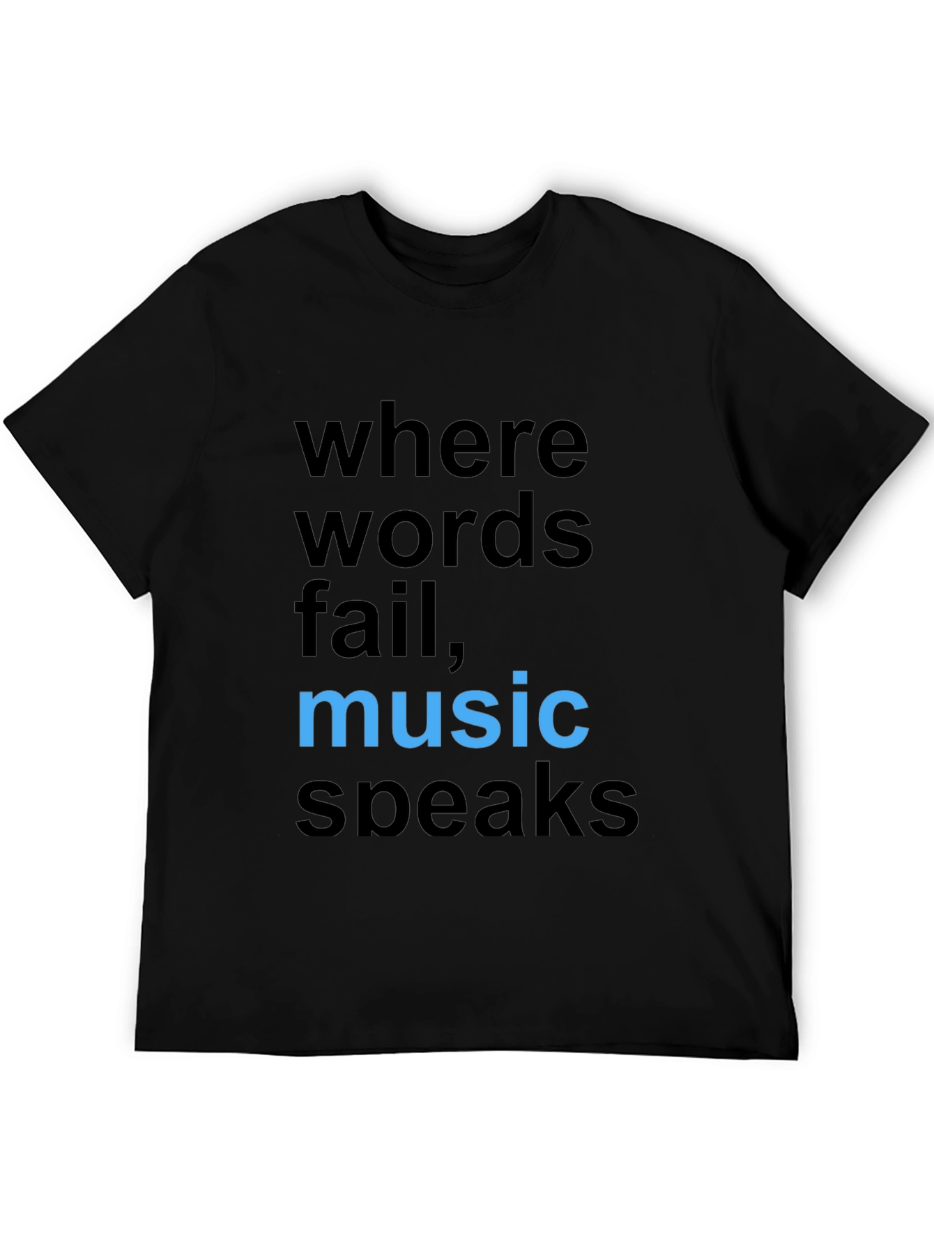 Black Music Speaks Graphic Tee - Stylish Cotton Comfort view 5