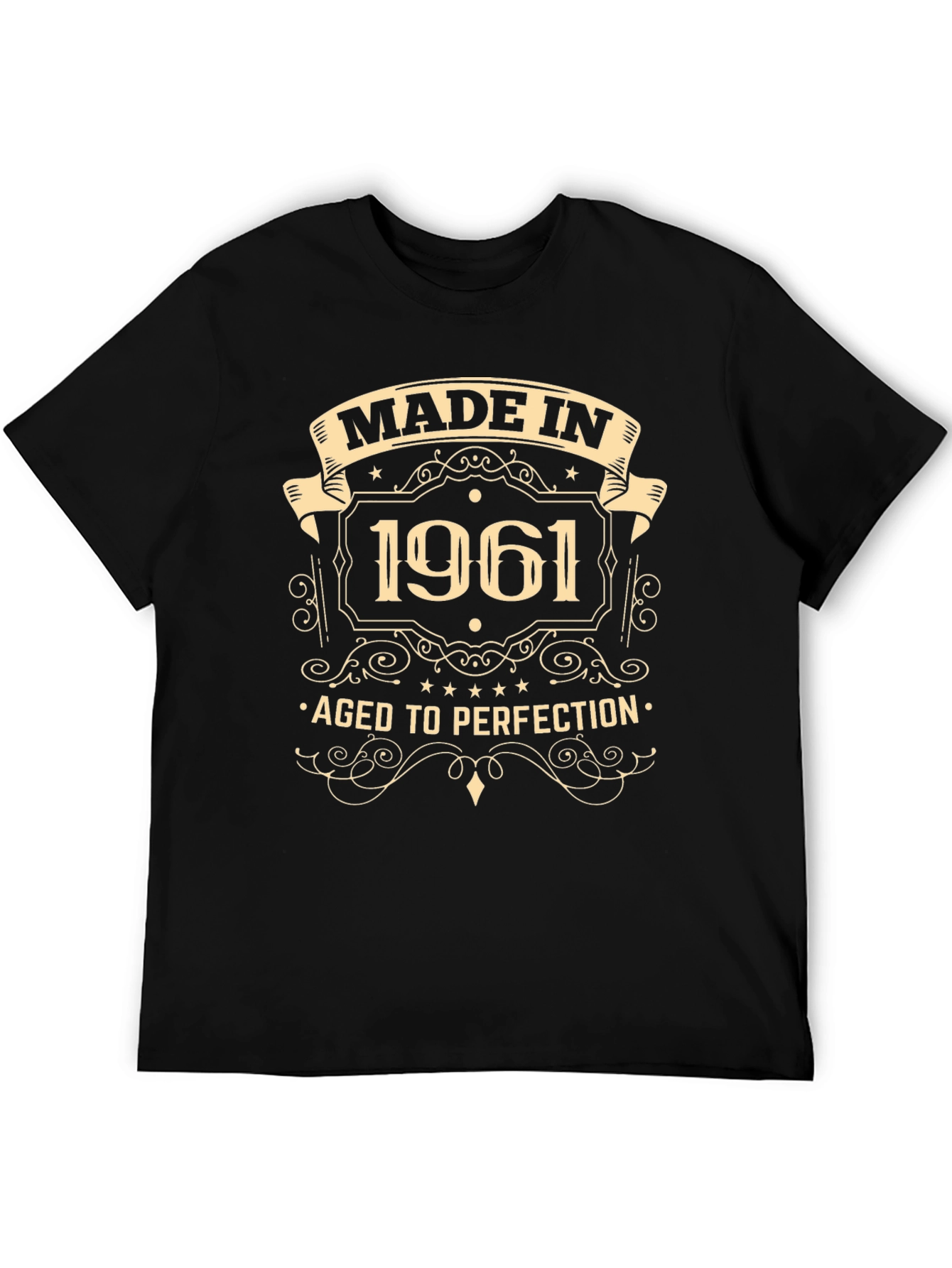 Black Made in 1961 T-Shirt - Aged to Perfection view 5