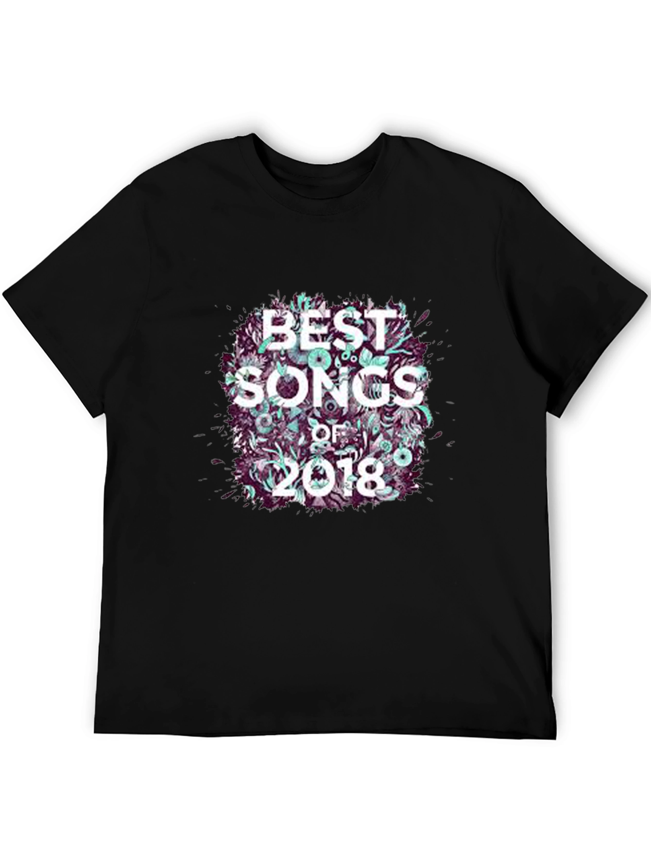 Black Best Songs of 2018 Graphic Tee - Black view 5