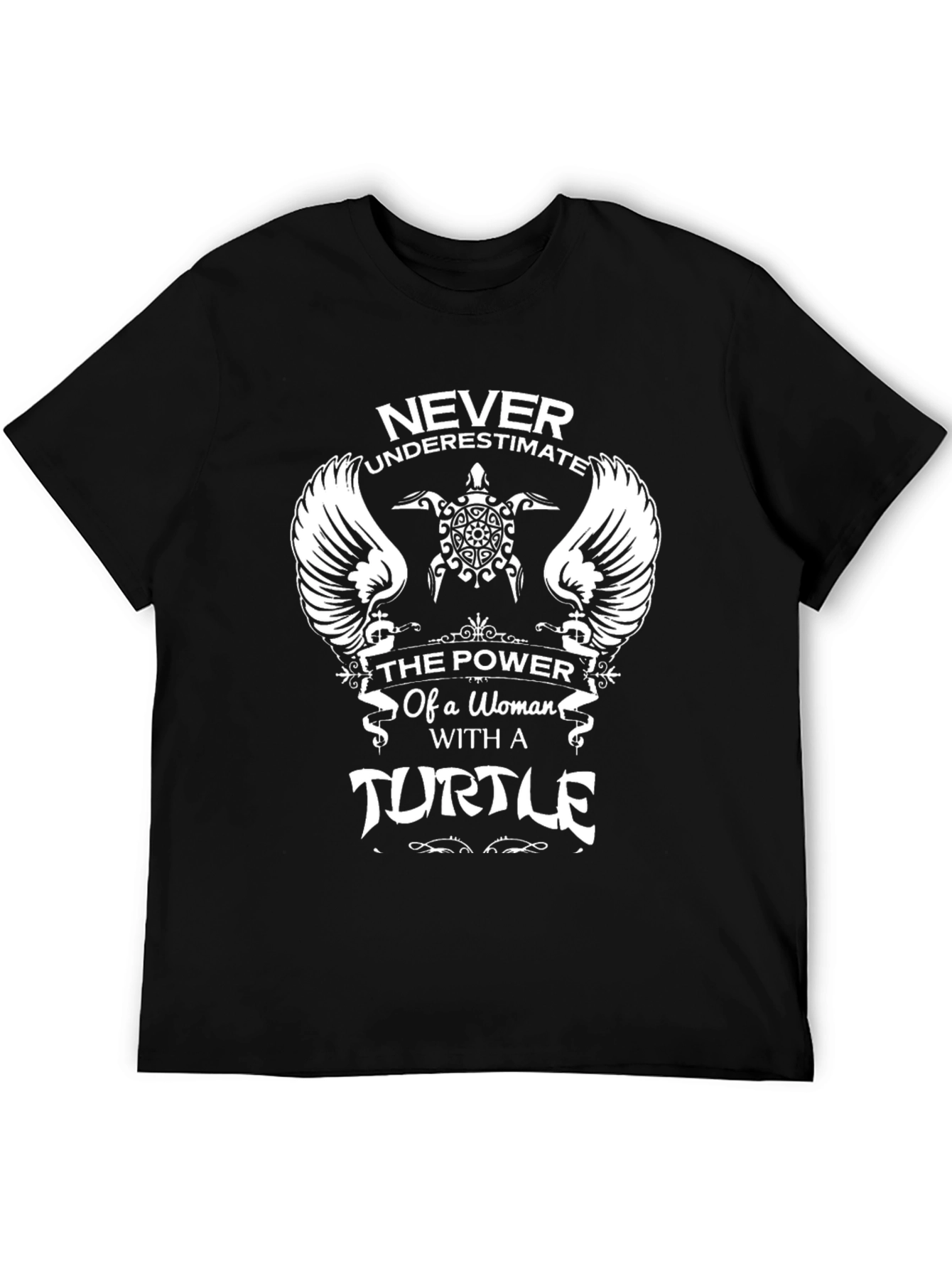 Black Never Underestimate Woman with Turtle T-Shirt view 5