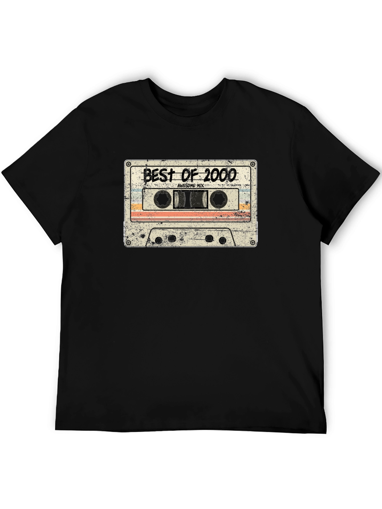 Black Best of 2000 Cassette Tape Graphic T-Shirt view 5
