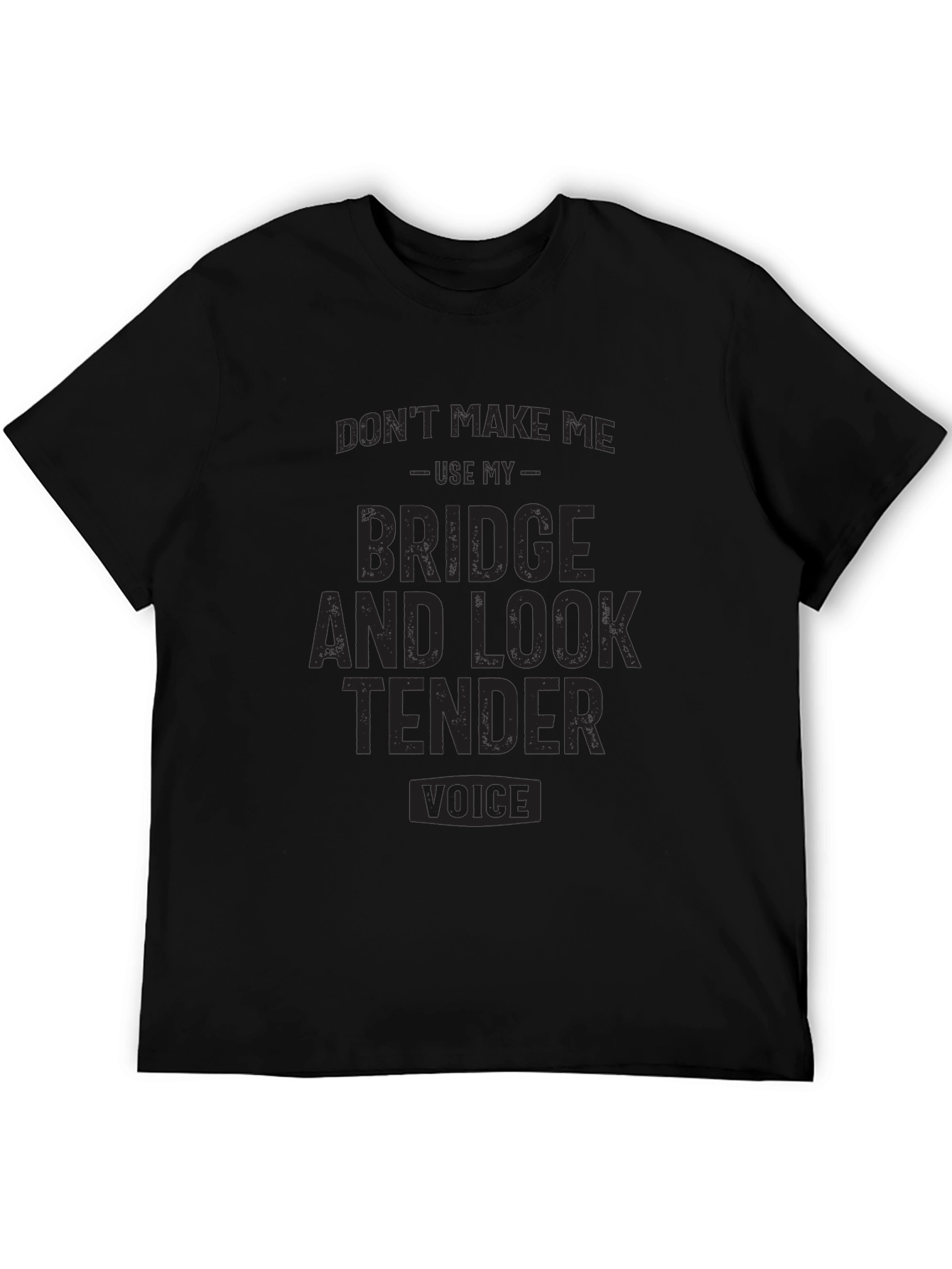 Black Bridge and Look Tender Voice Black T-Shirt view 5