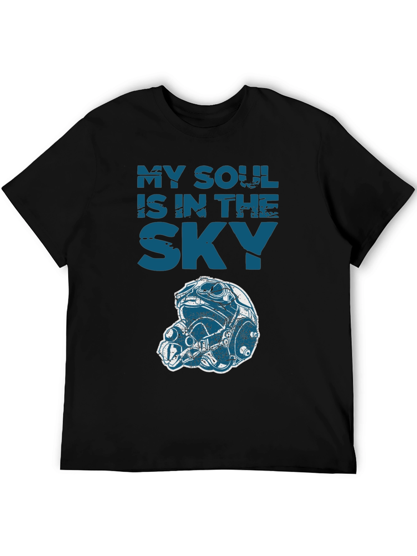My Soul is in the Sky Graphic Tee - Pilot Helmet Design - 5