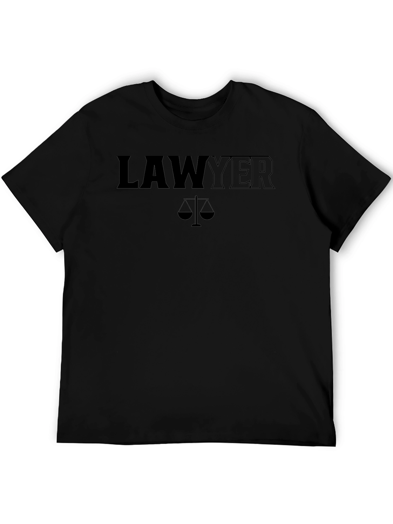 Lawyer Scales of Justice Graphic T-Shirt - 5