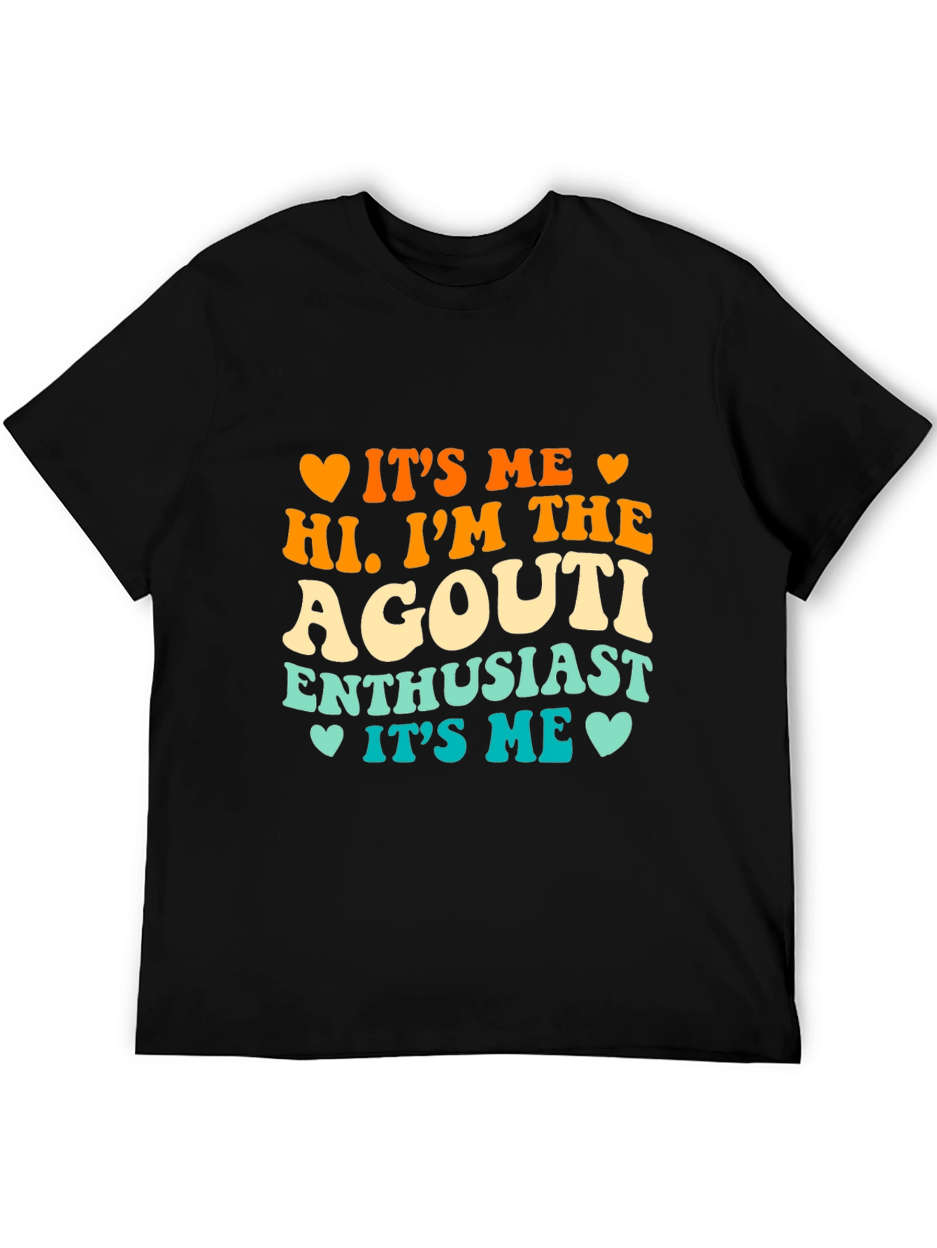 Black Agouti Enthusiast T-Shirt - Novelty Graphic Tee view 5