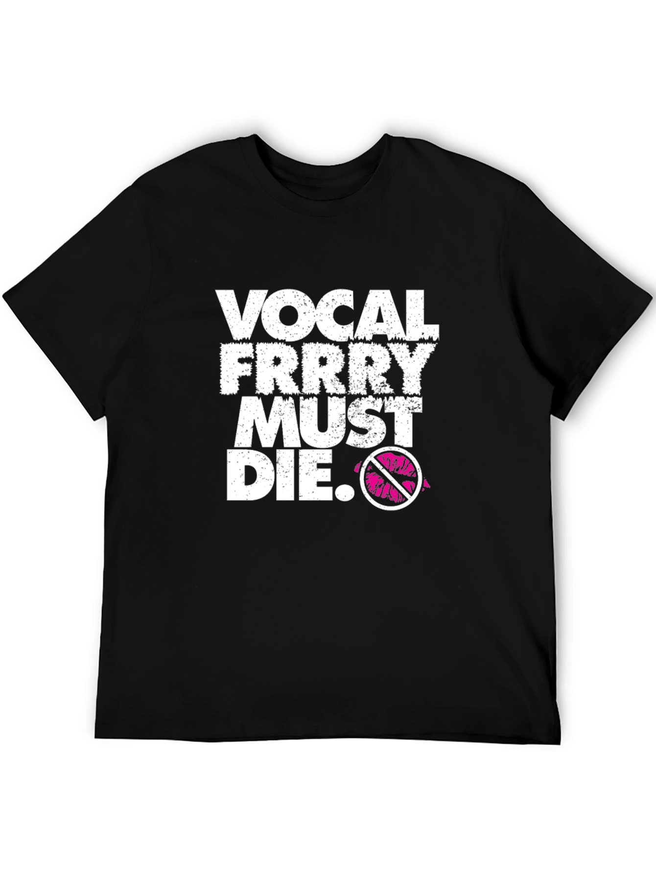 Black Vocal Frrry Must Die Black Graphic Tee view 5