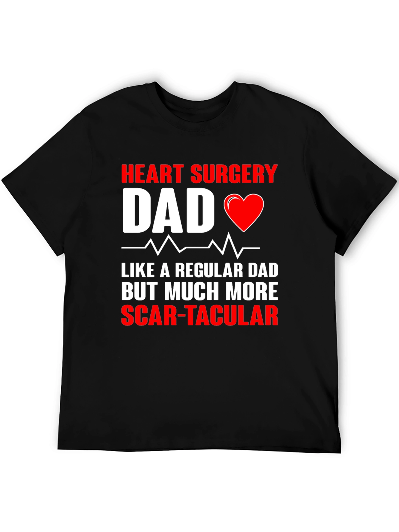 Black Heart Surgery Dad Graphic Tee view 5