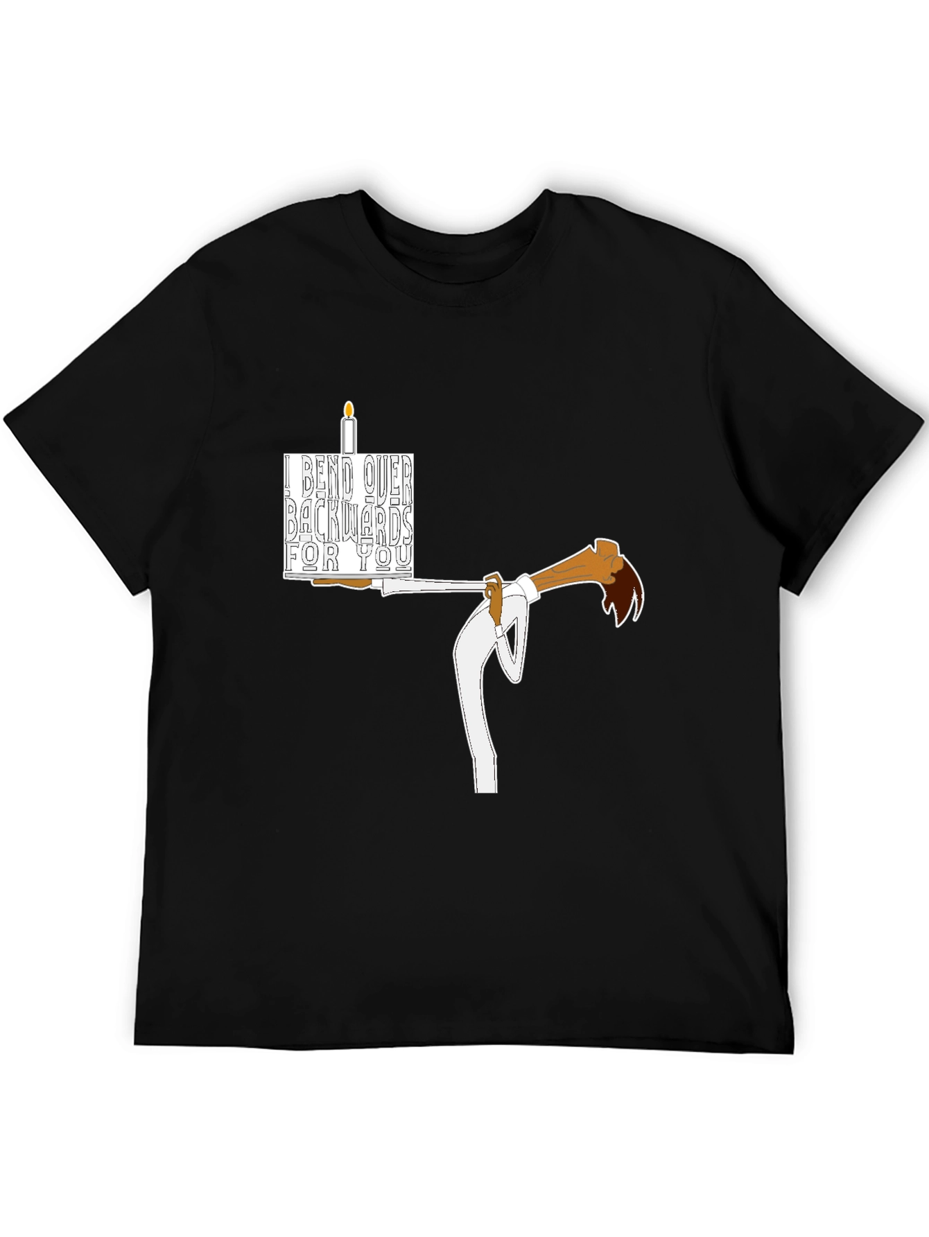 Black I Bend Over Backwards For You T-Shirt view 5