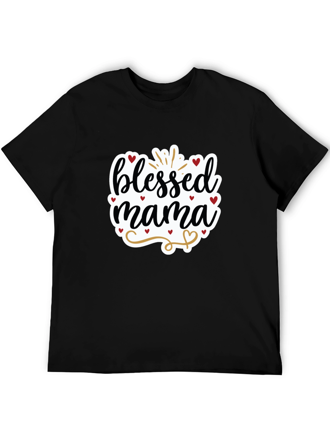 Black Blessed Mama Graphic Tee view 5