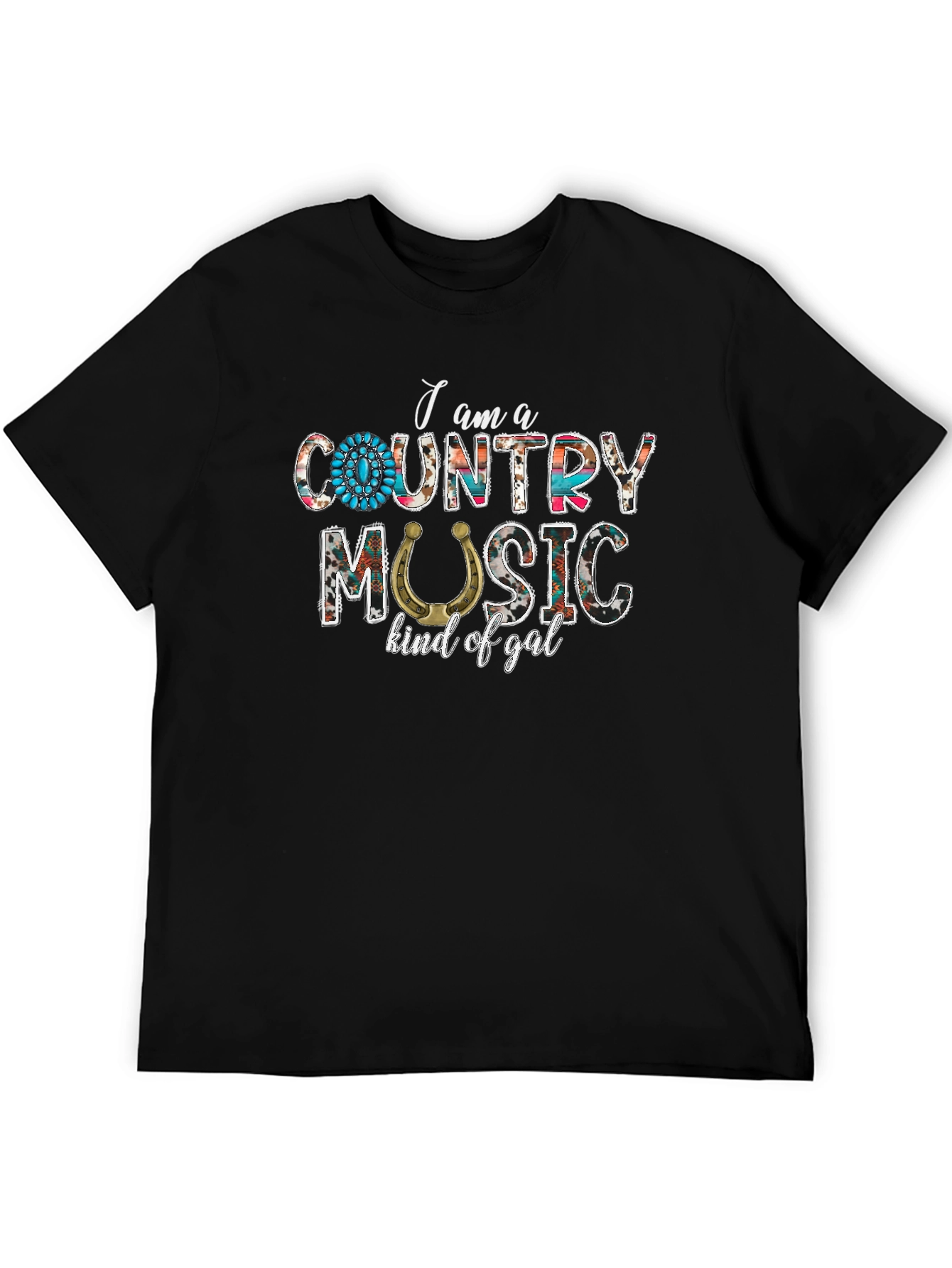Black Country Music Kind of Gal Graphic Tee view 5