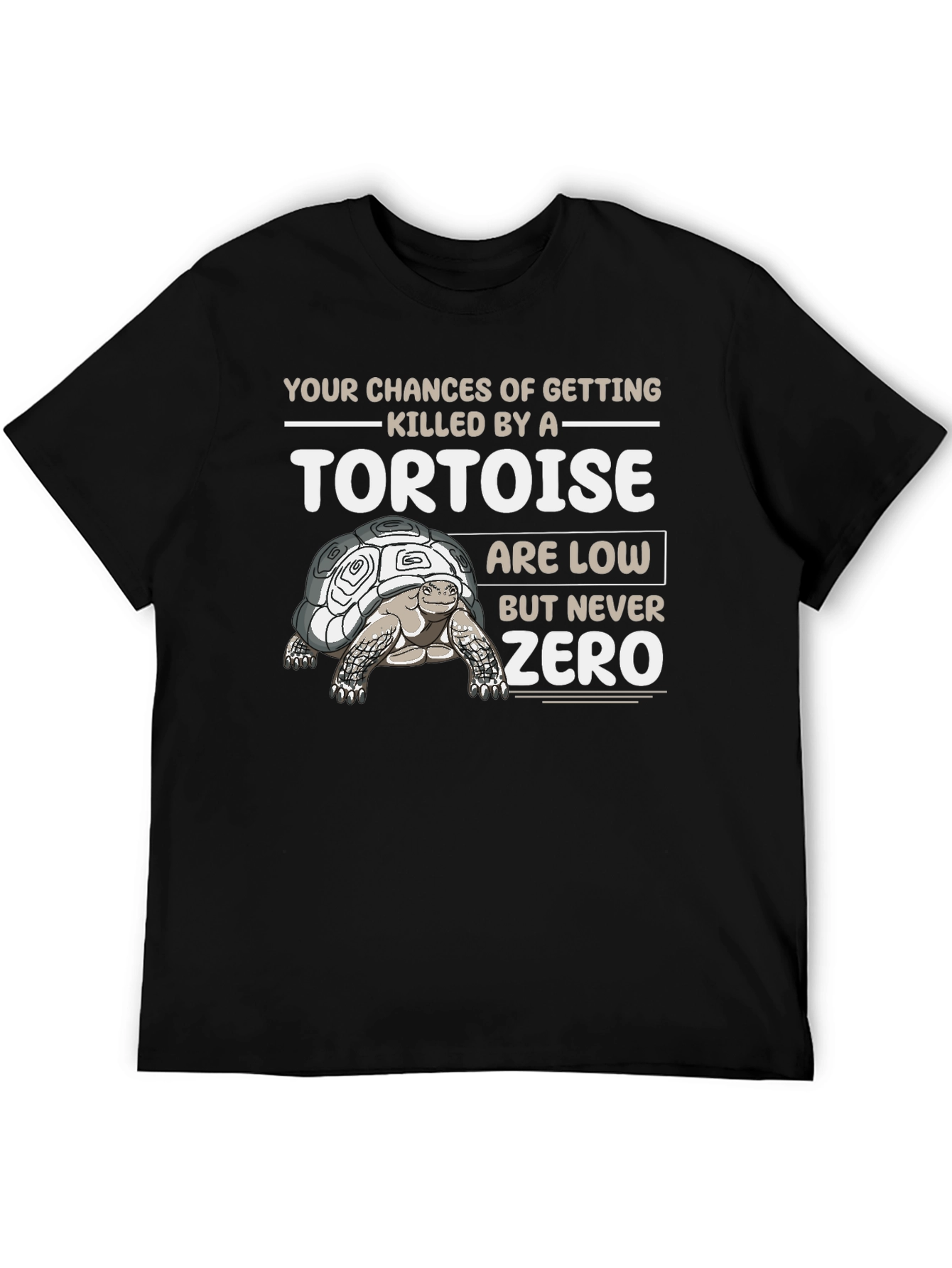 Black Tortoise Humor T-Shirt view 5