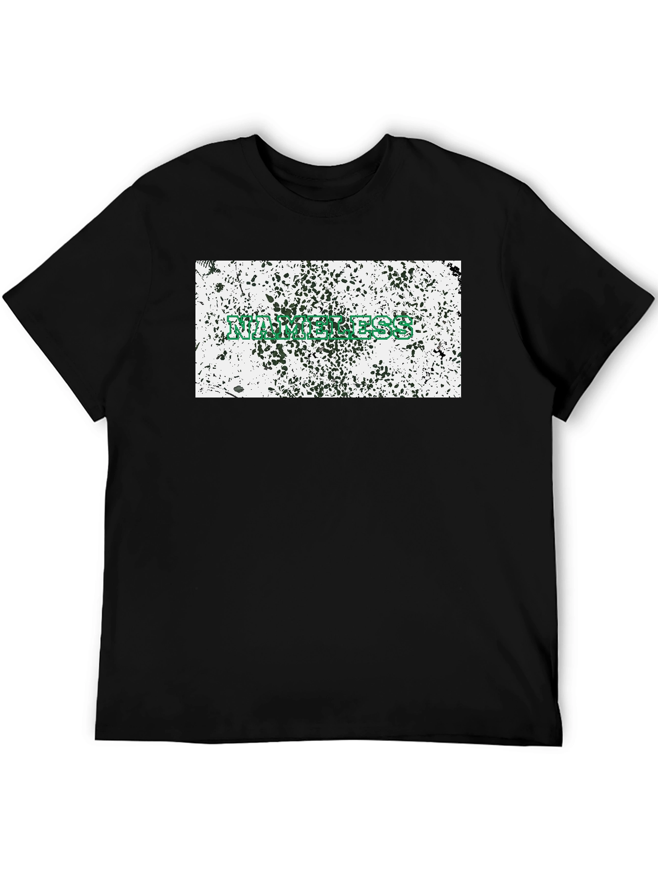 Black Abstract Graphic Print Tee - Relaxed Fit view 5