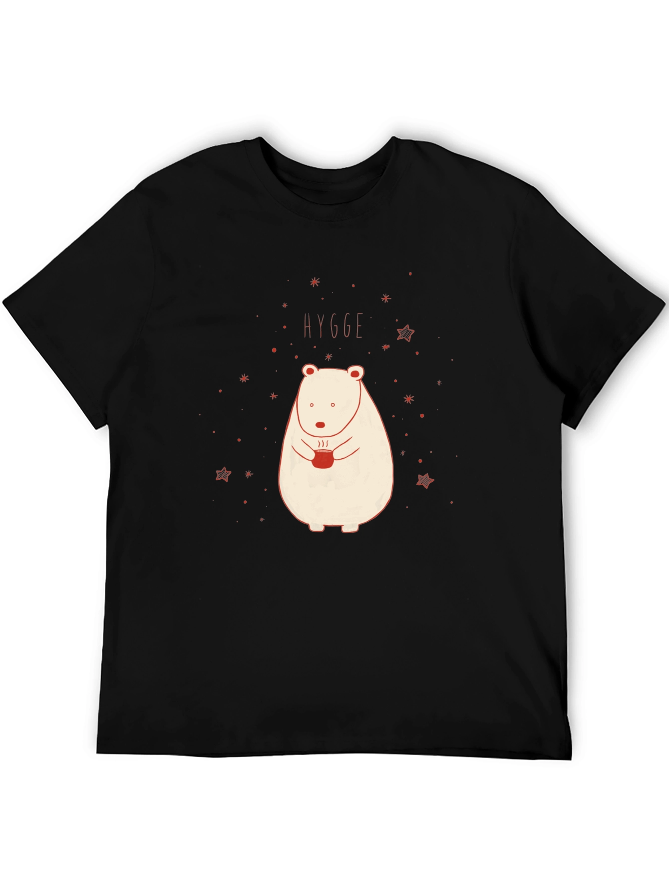 Black Hygge Bear T-Shirt - Cozy Comfort view 5