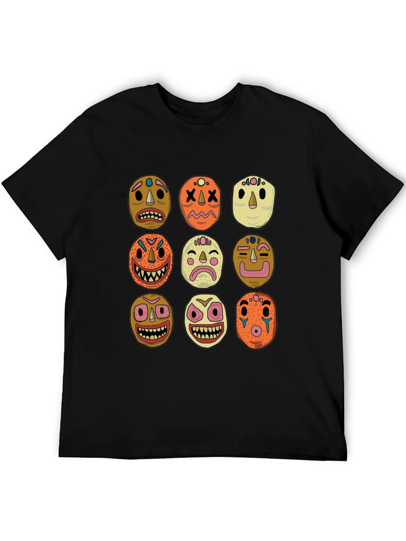 Black Masks Graphic Tee - Unique Design! view 5