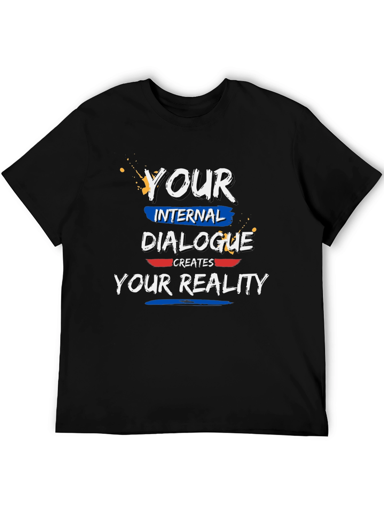 Black Dialogue Creates Reality Graphic Tee view 5