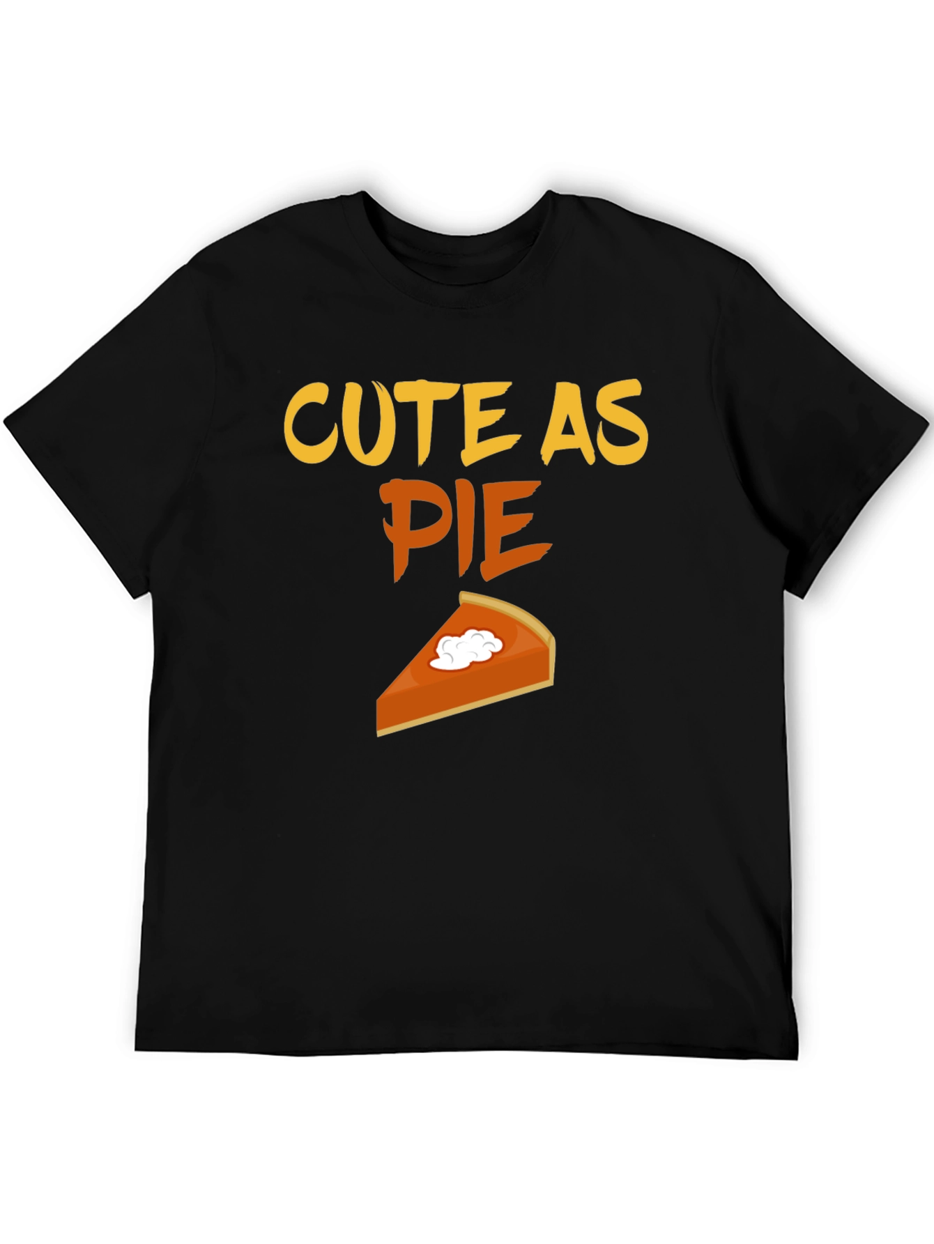 Black Cute As Pie Funny Thanksgiving T-Shirt view 5