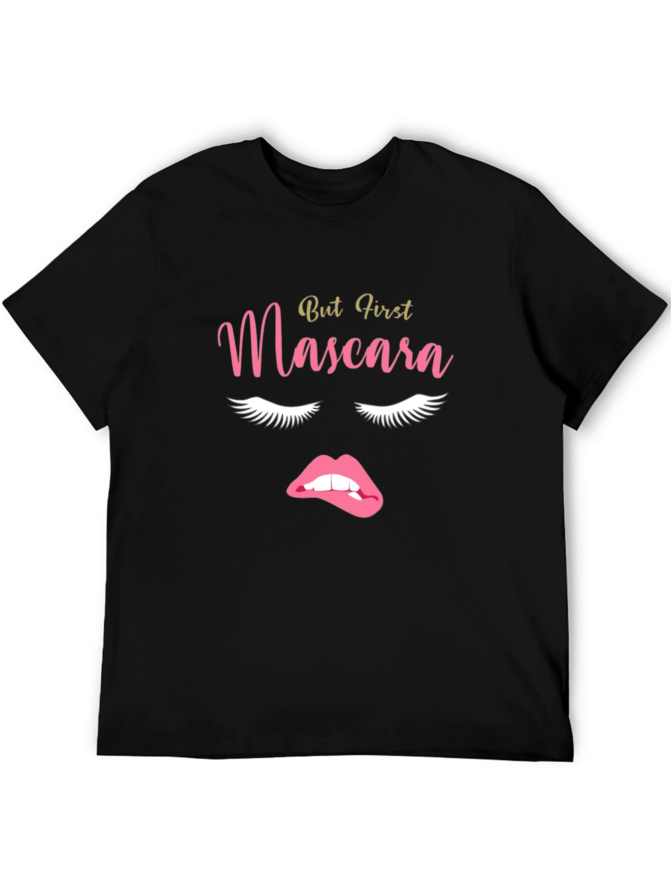 Black But First Mascara Graphic Tee - Trendy Fashion T-Shirt view 5