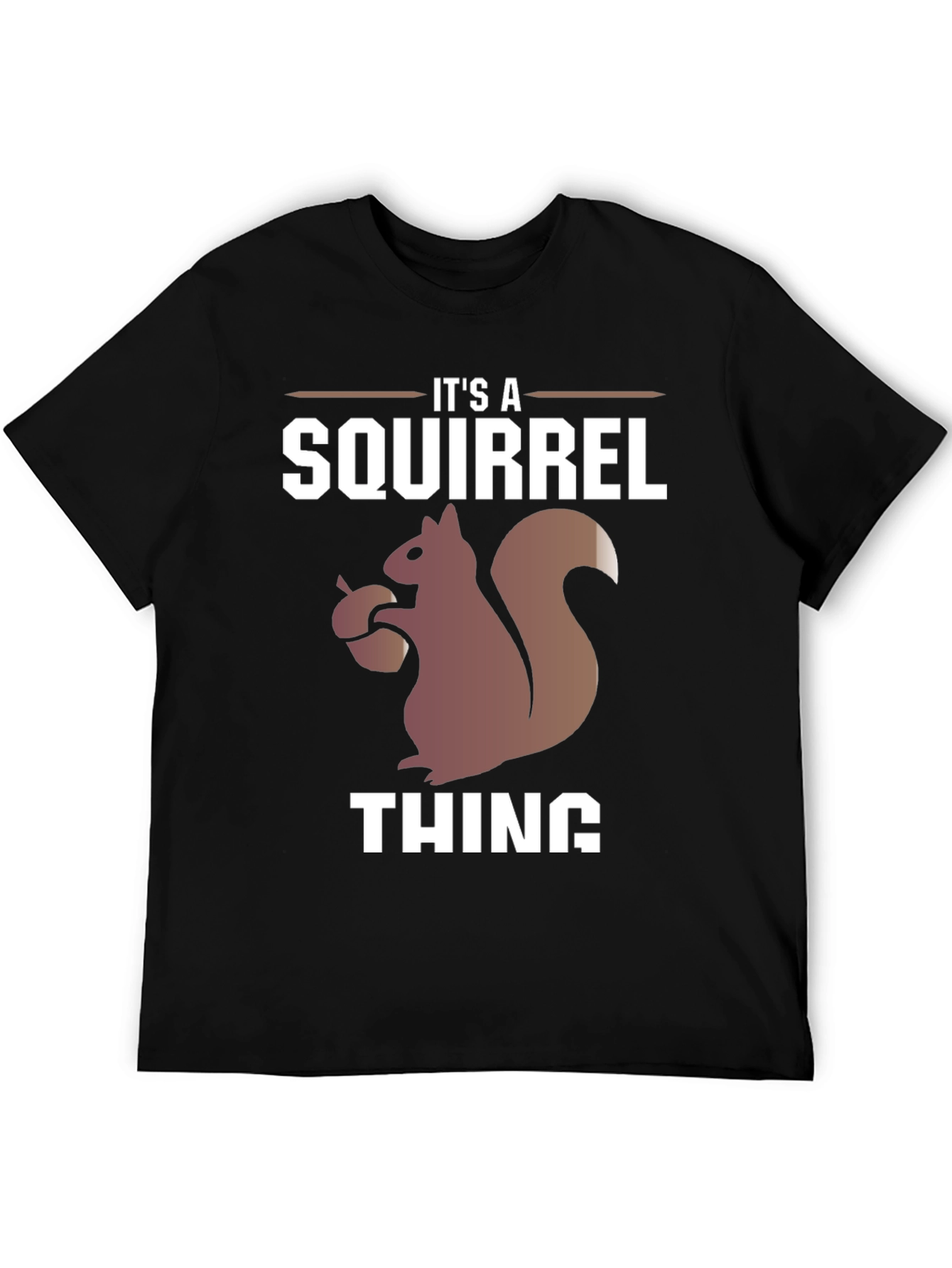 Black It's A Squirrel Thing Graphic Tee view 5