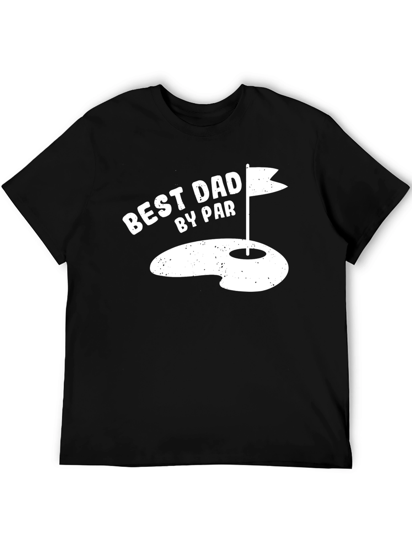 Black Best Dad By Par Golf T-Shirt view 5