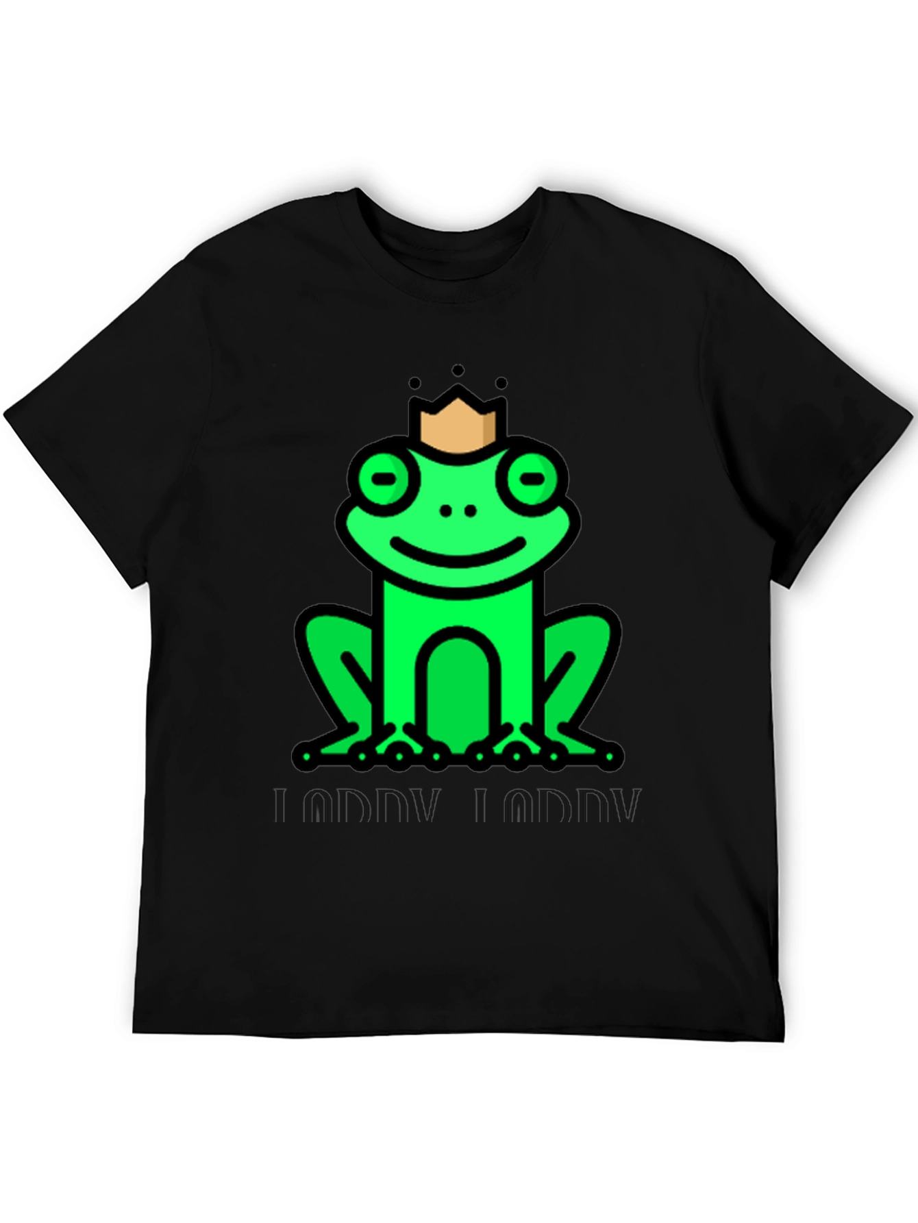 Black Frog Prince T-Shirt - Funny Graphic Tee view 5