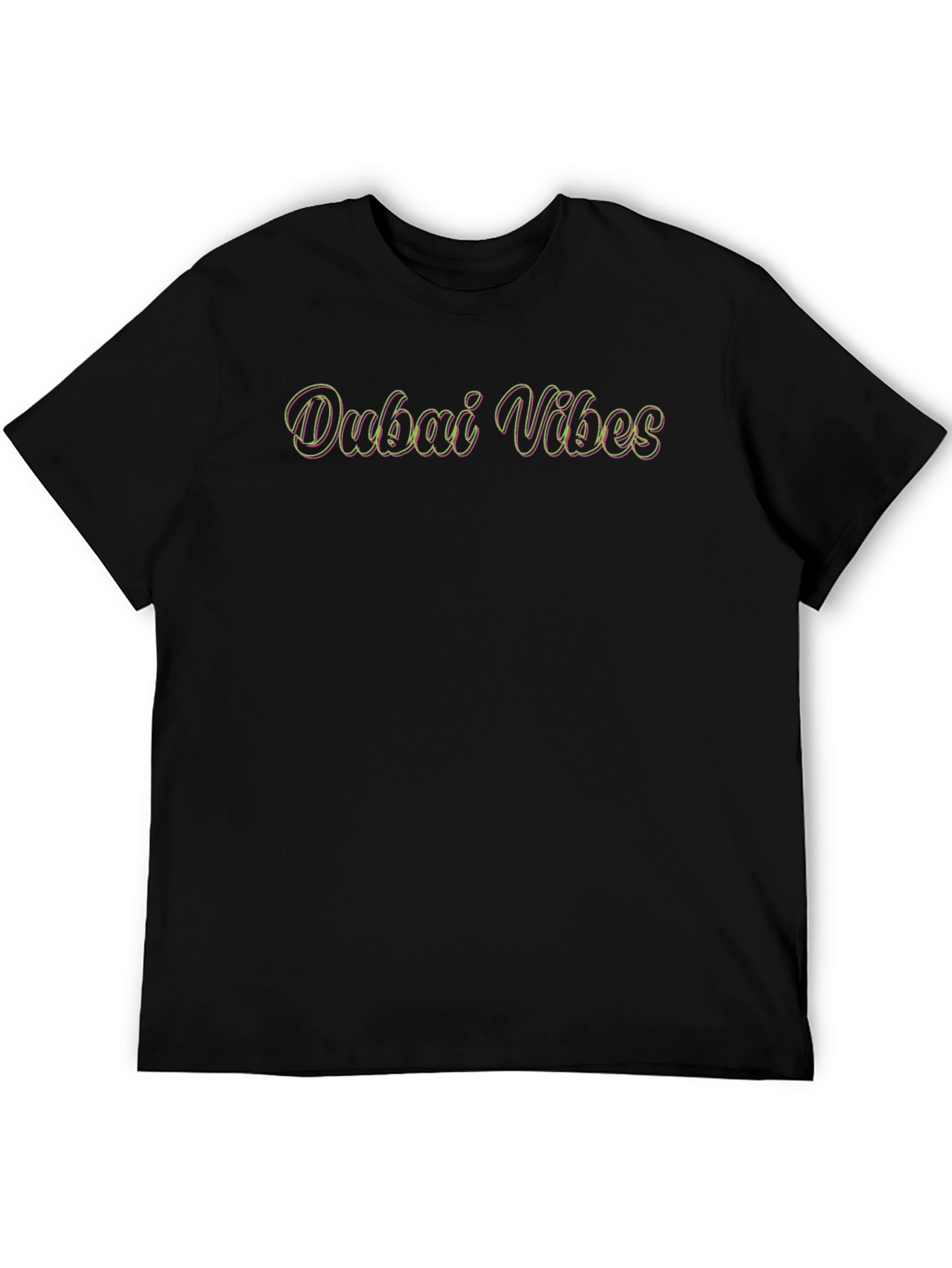 Black Dubai Vibes Graphic Tee - Black view 5
