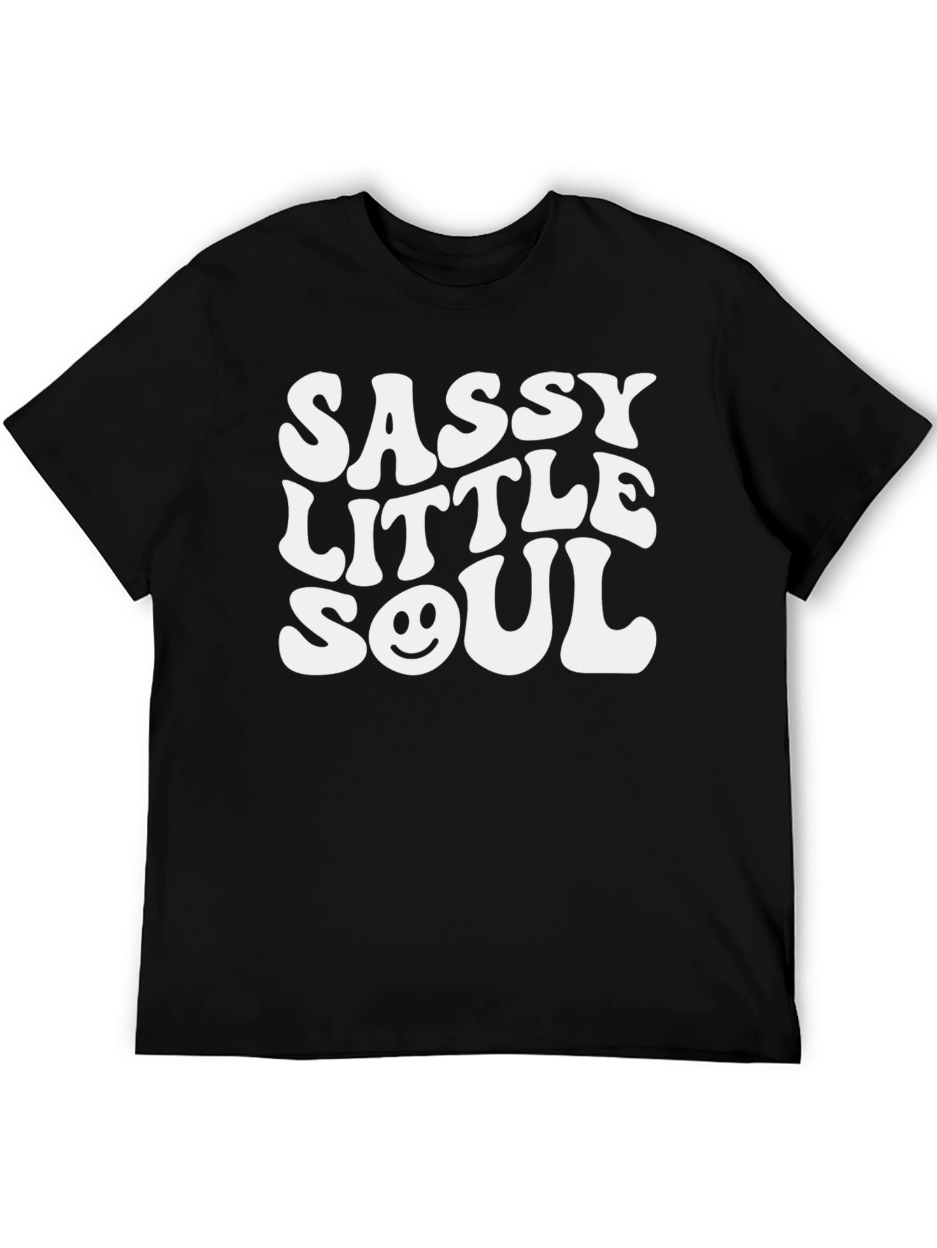 Black Sassy Little Soul T-Shirt - Trendy Graphic Tee view 5