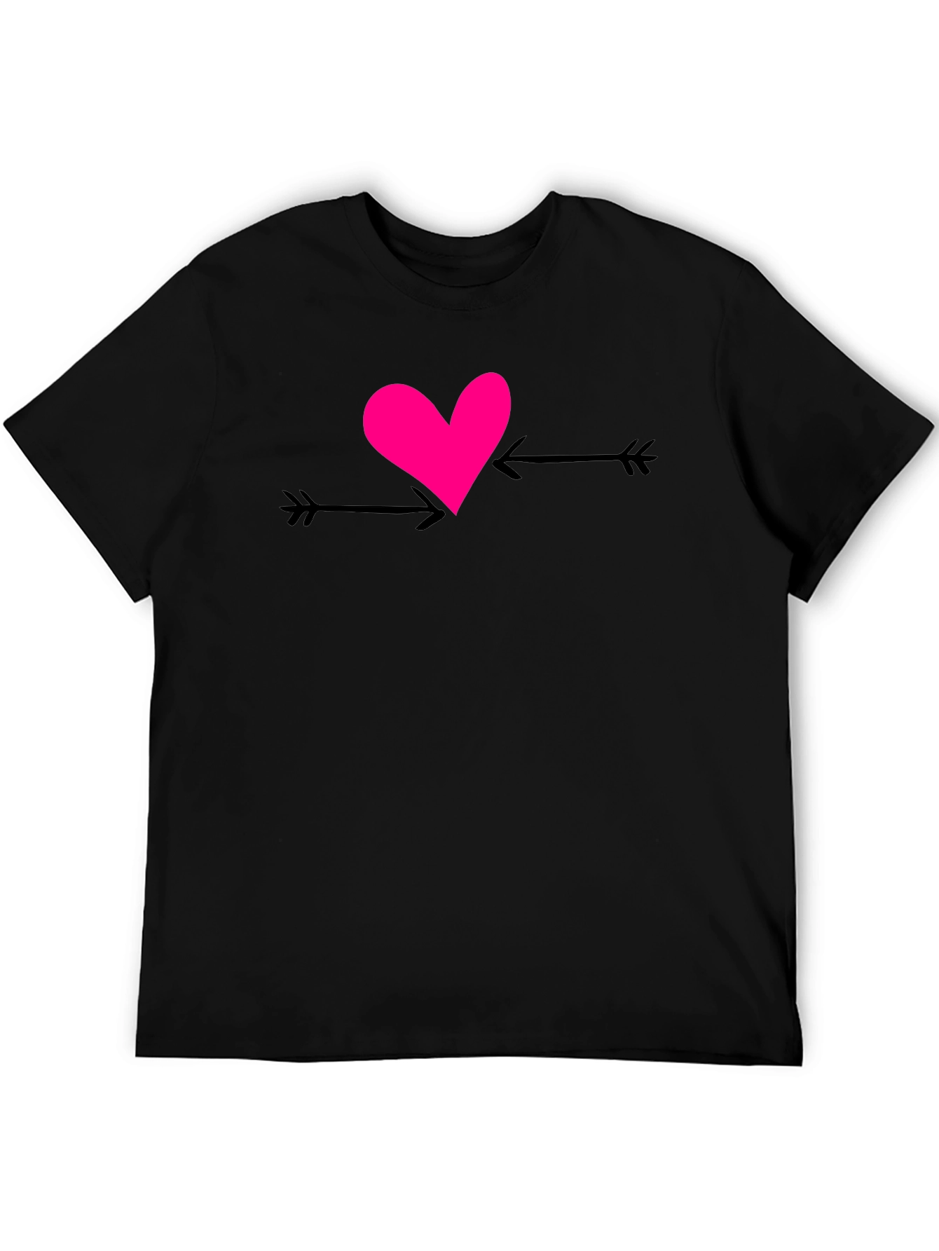 Black Heart Arrow Graphic Tee - Cupid's Love view 5