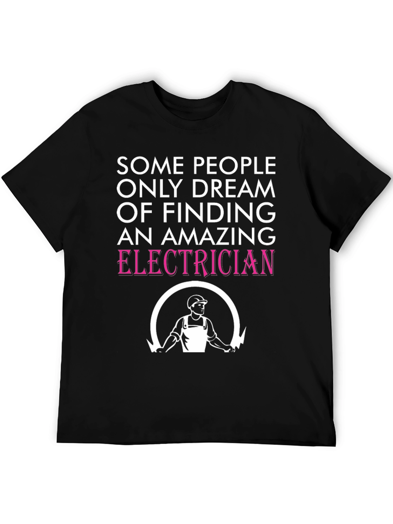 Black Amazing Electrician T-Shirt - Novelty Gift view 5