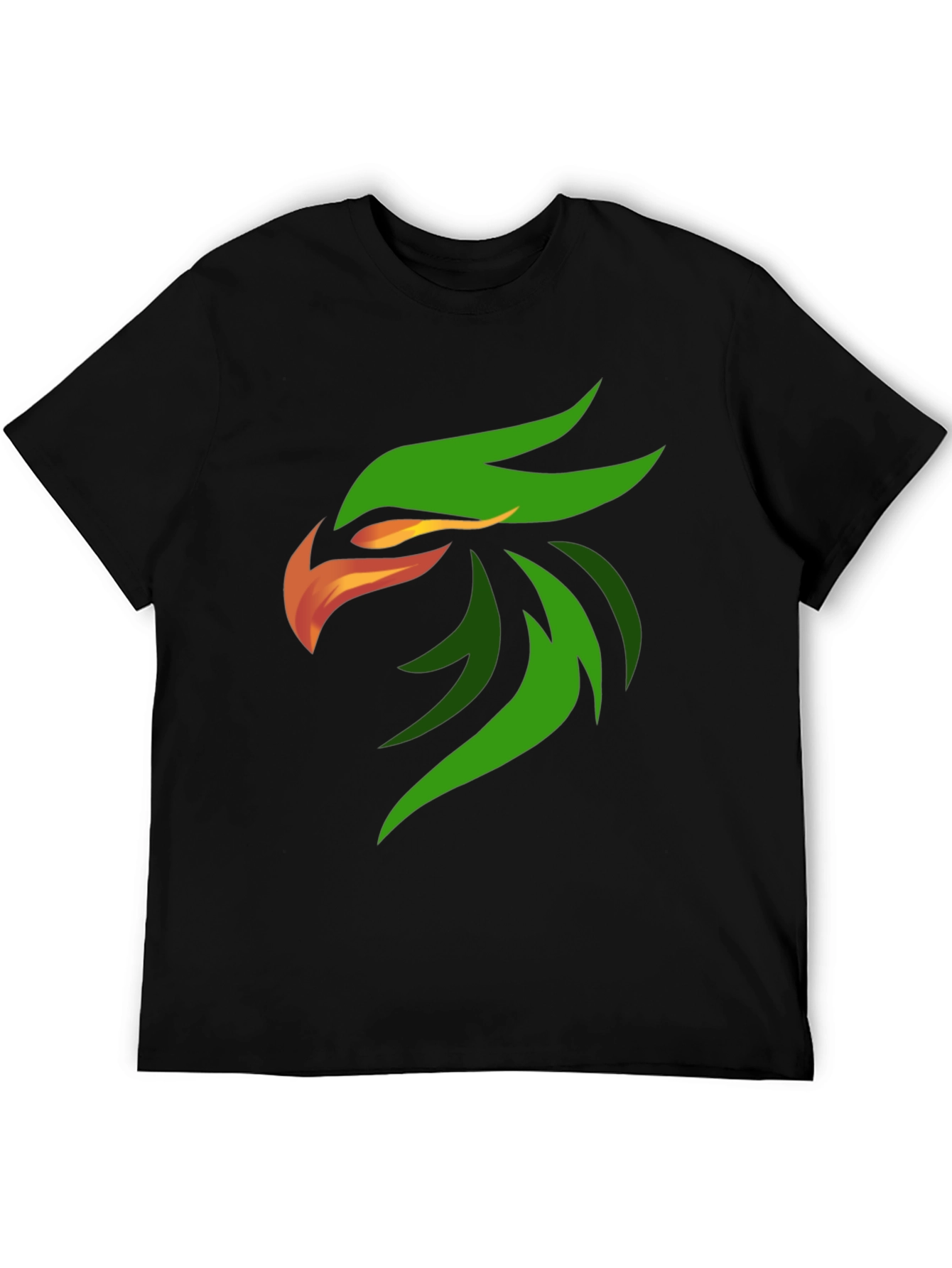 Black Bold Eagle Graphic Black T-Shirt view 5