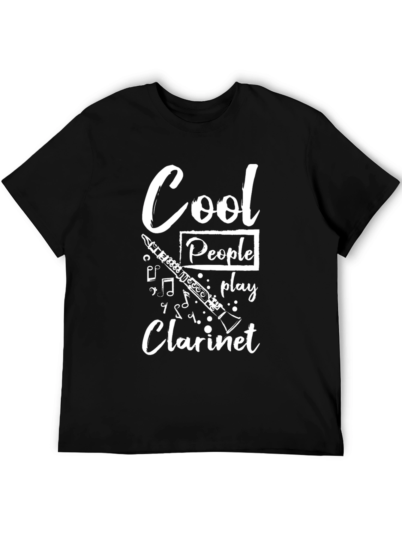 Black Cool People Play Clarinet T-Shirt - Music Lover Gift view 5