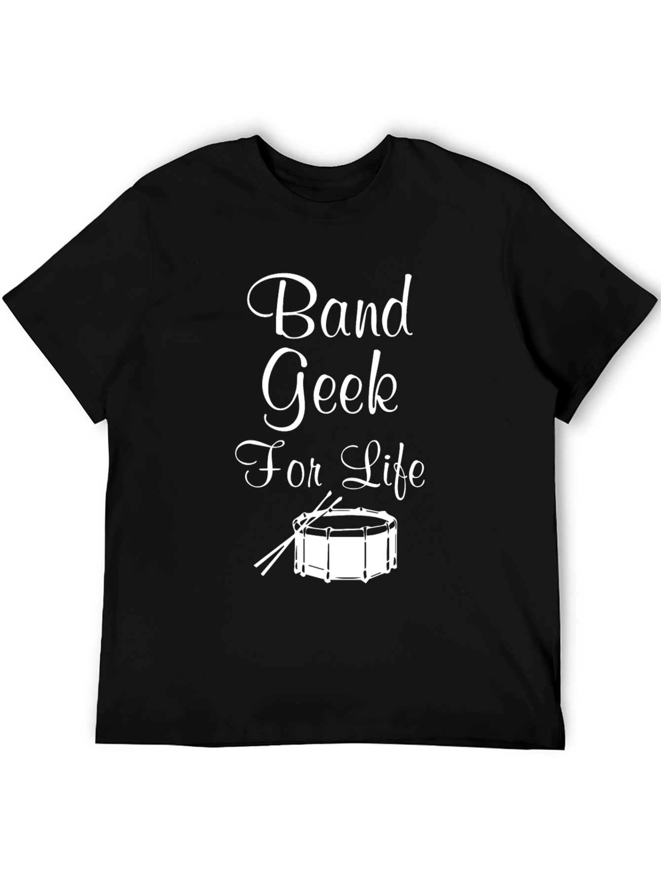 Black Band Geek For Life T-Shirt - Musician Apparel view 5
