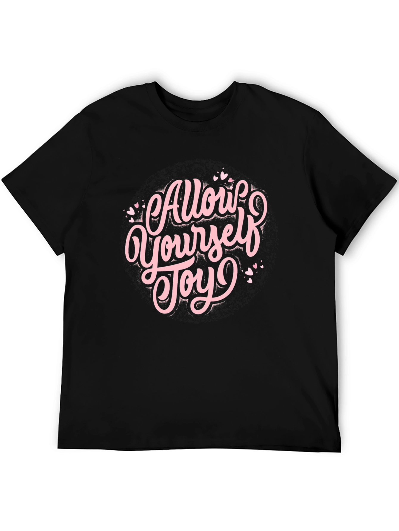 Black Allow Yourself Joy Black Graphic Tee view 5