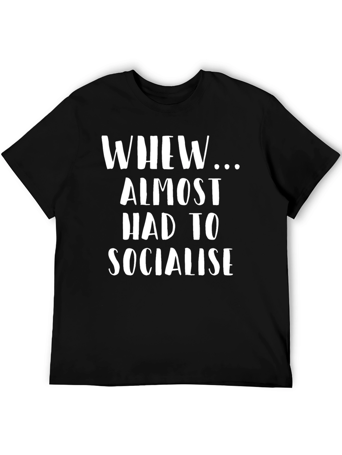 Black Socially Distant Humor Tee view 5