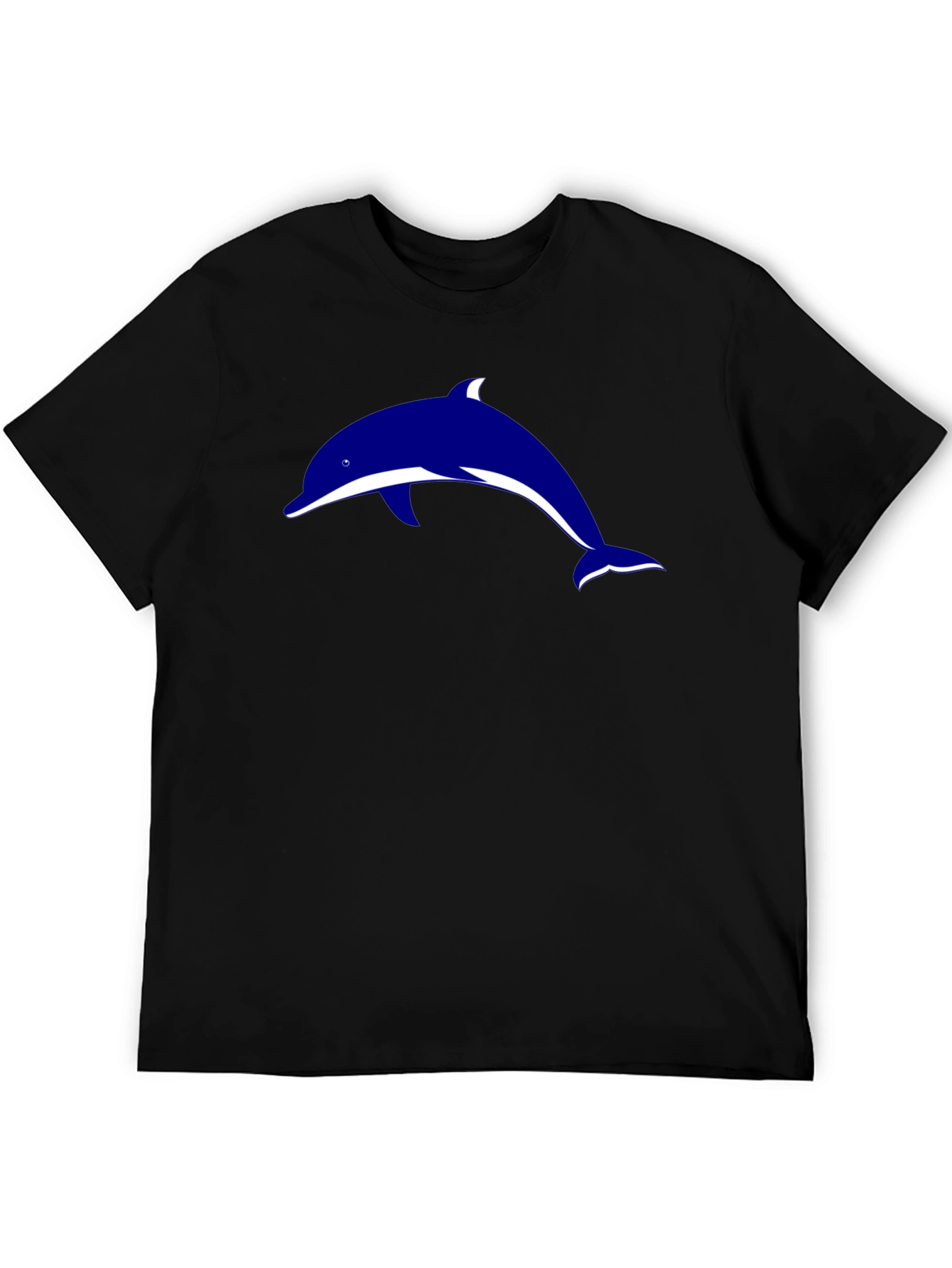 Black Black Dolphin Graphic Tee - Stylish Casual Wear view 5