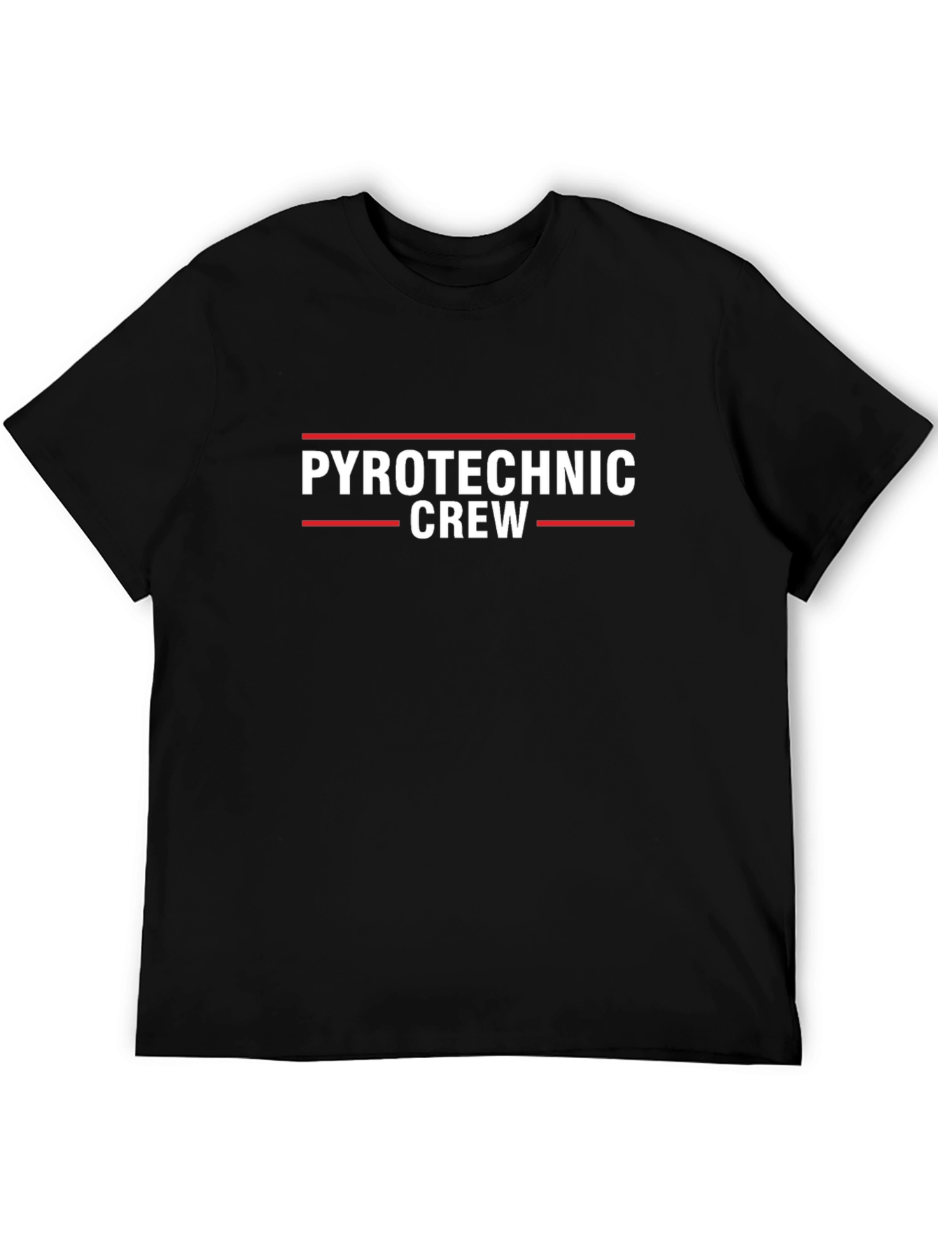 Black Pyrotechnic Crew Black T-Shirt view 5