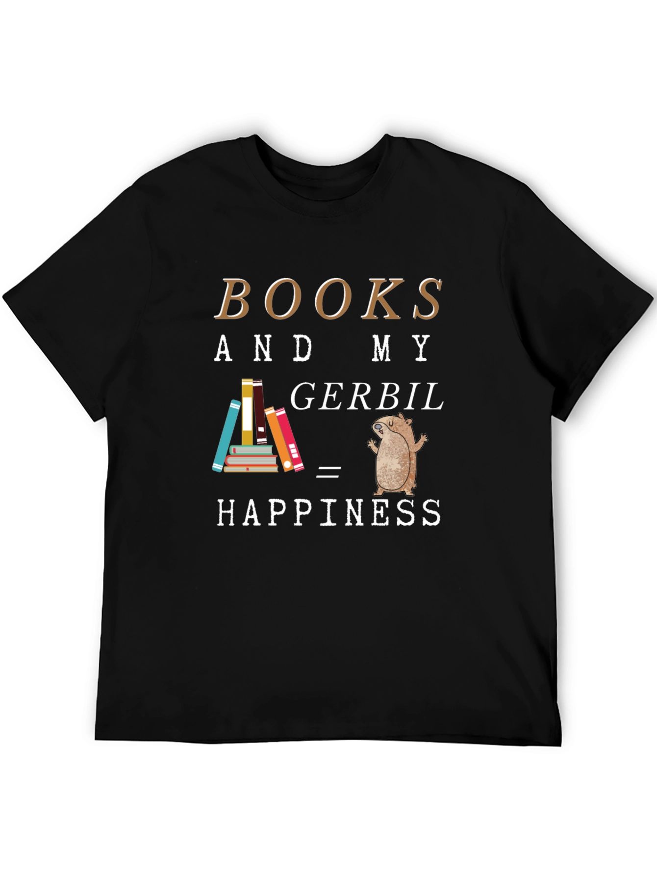 Black Books & Gerbil Happiness Tee view 5