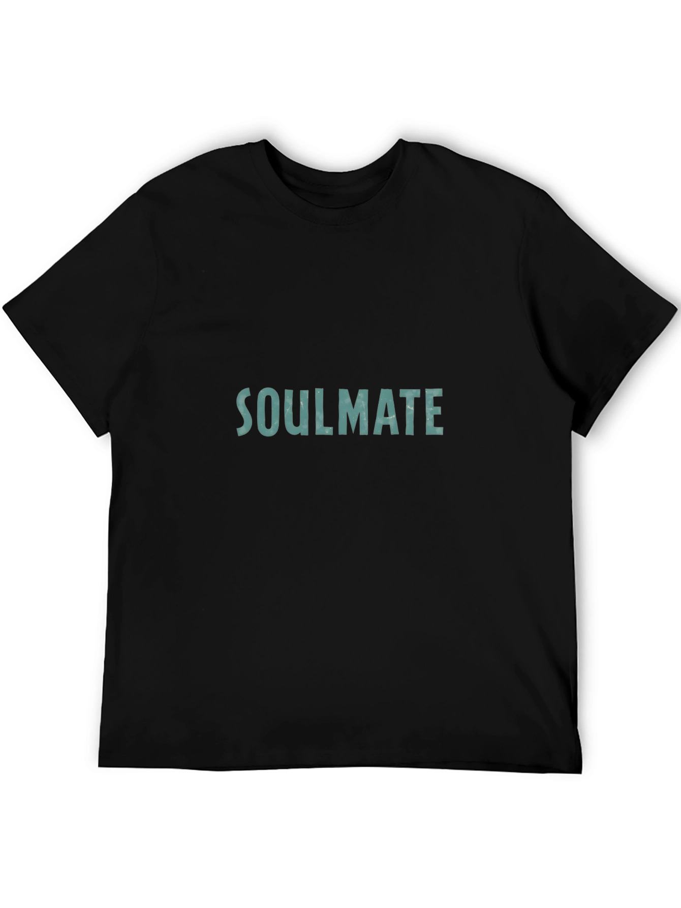 Black Soulmate Graphic Tee - Black Casual T-Shirt view 5