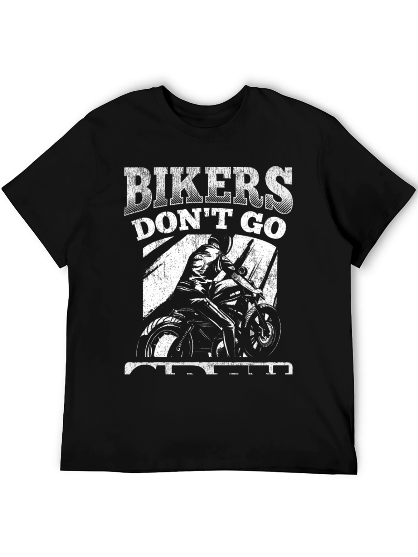 Black Bikers Don't Go Creed T-Shirt view 5