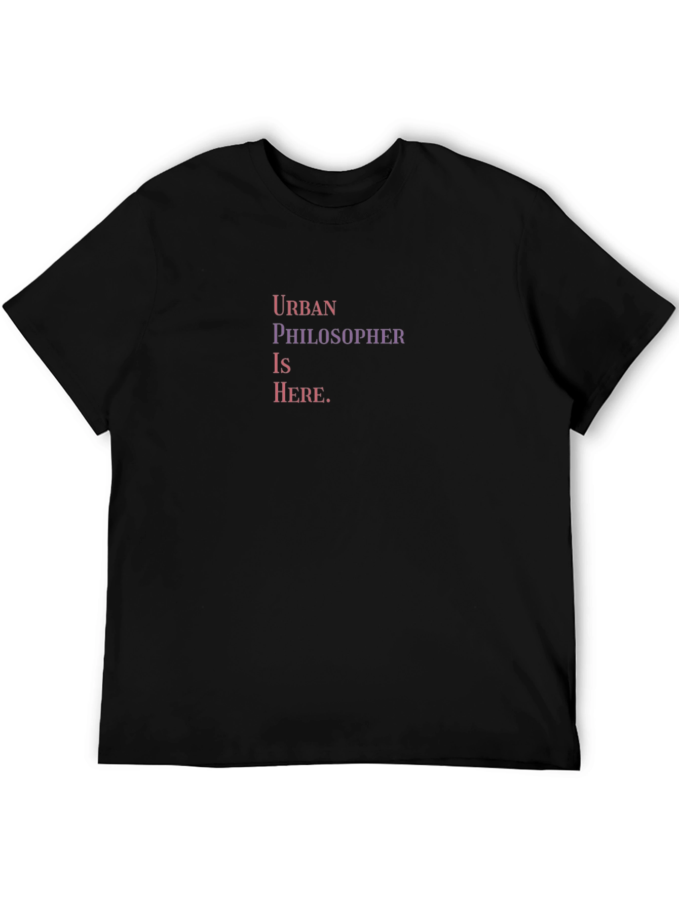 Black Urban Philosopher Graphic Tee - Black view 5