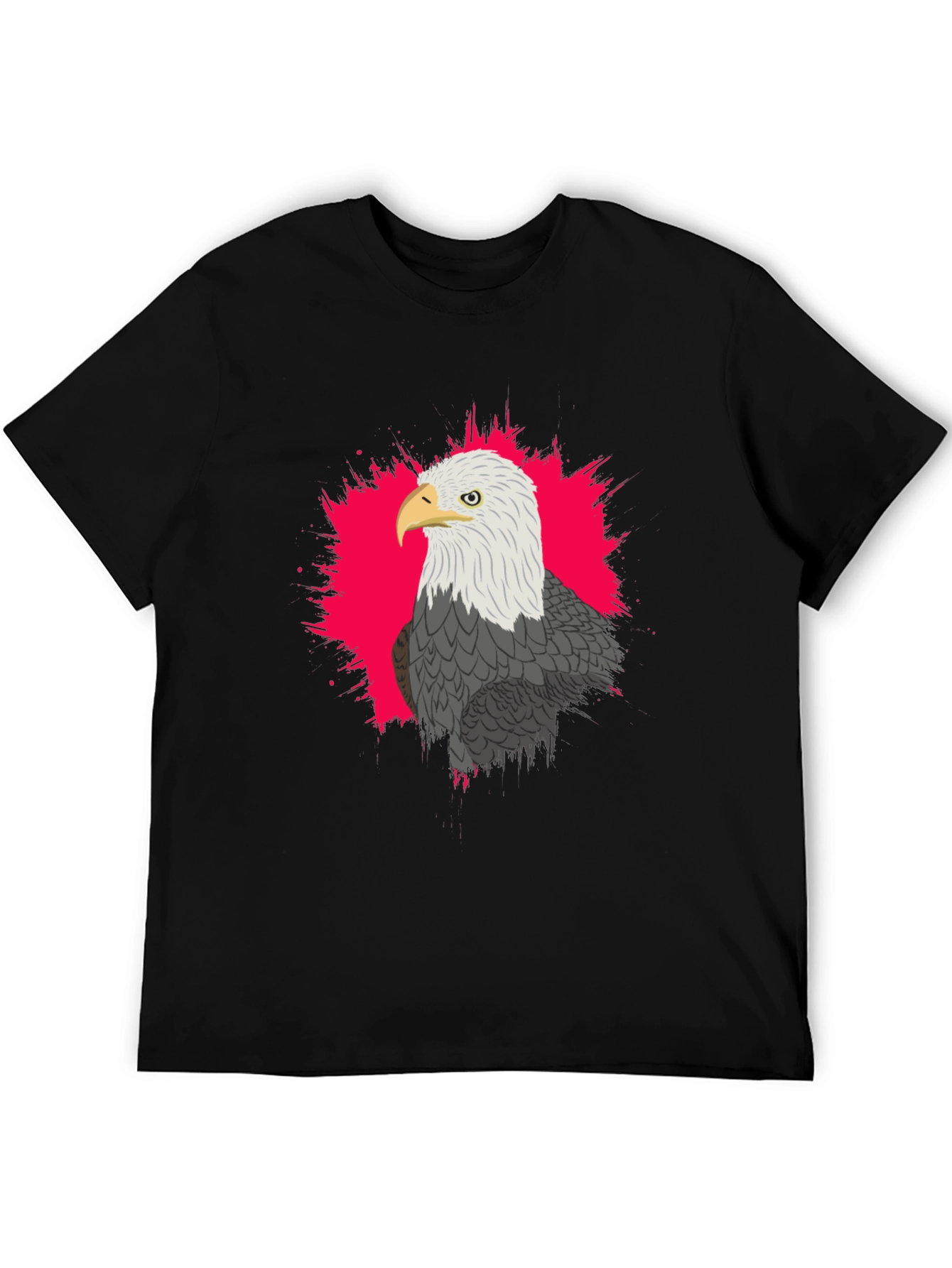 Black Eagle Graphic Tee - Black Cotton Blend view 5