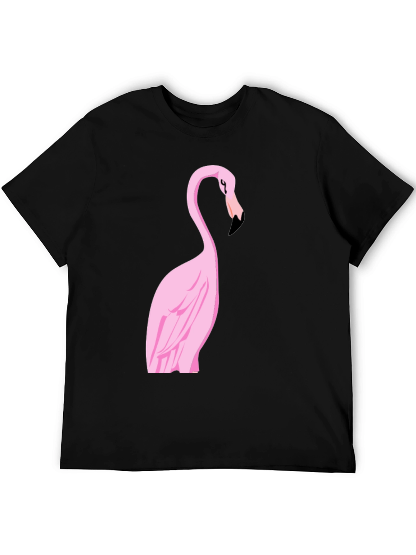 Black Flamingo Graphic Tee - Stylish Black Cotton Shirt view 5