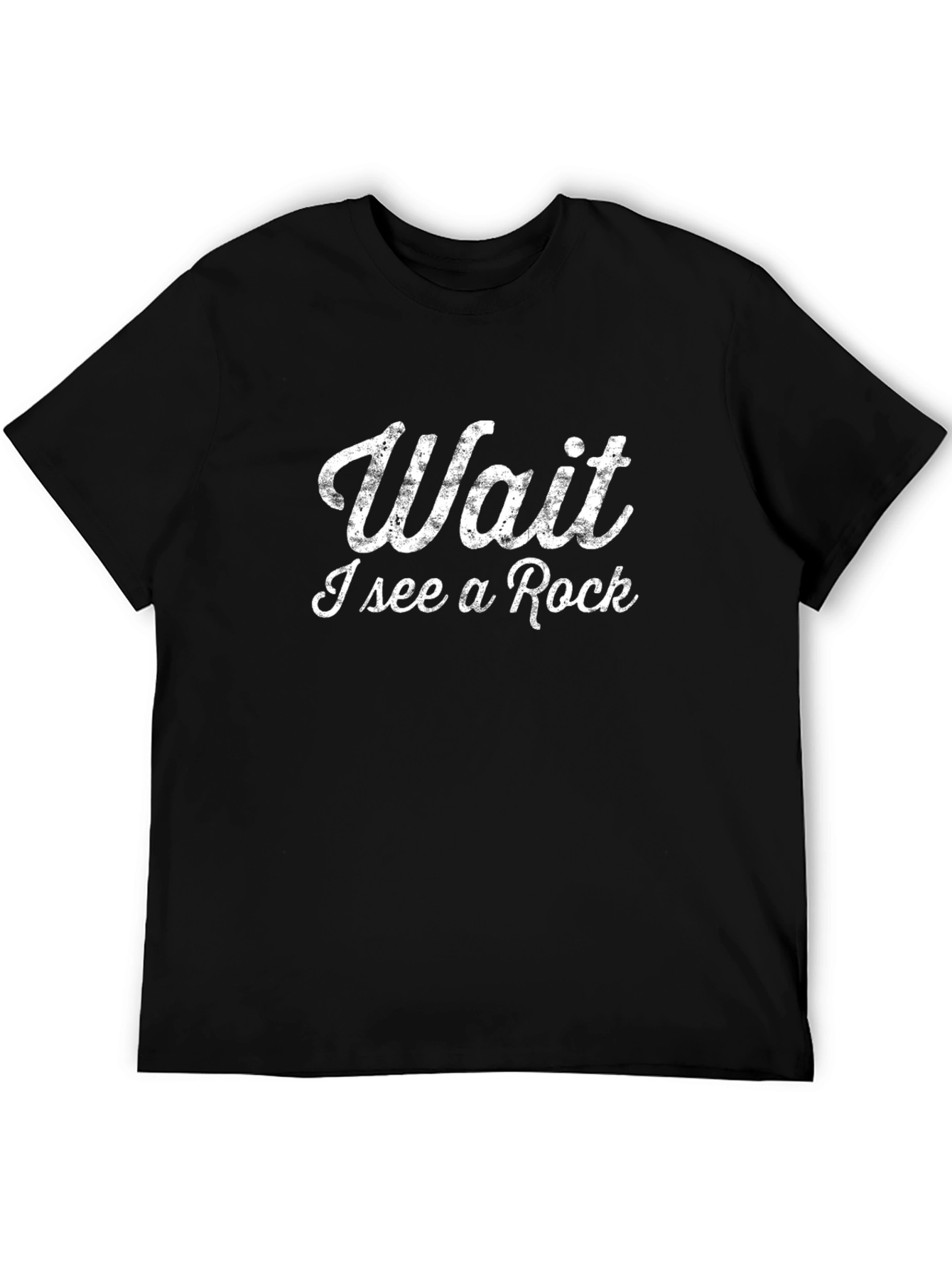 Black Wait I see a Rock T-Shirt Funny Geology Shirt  view 5