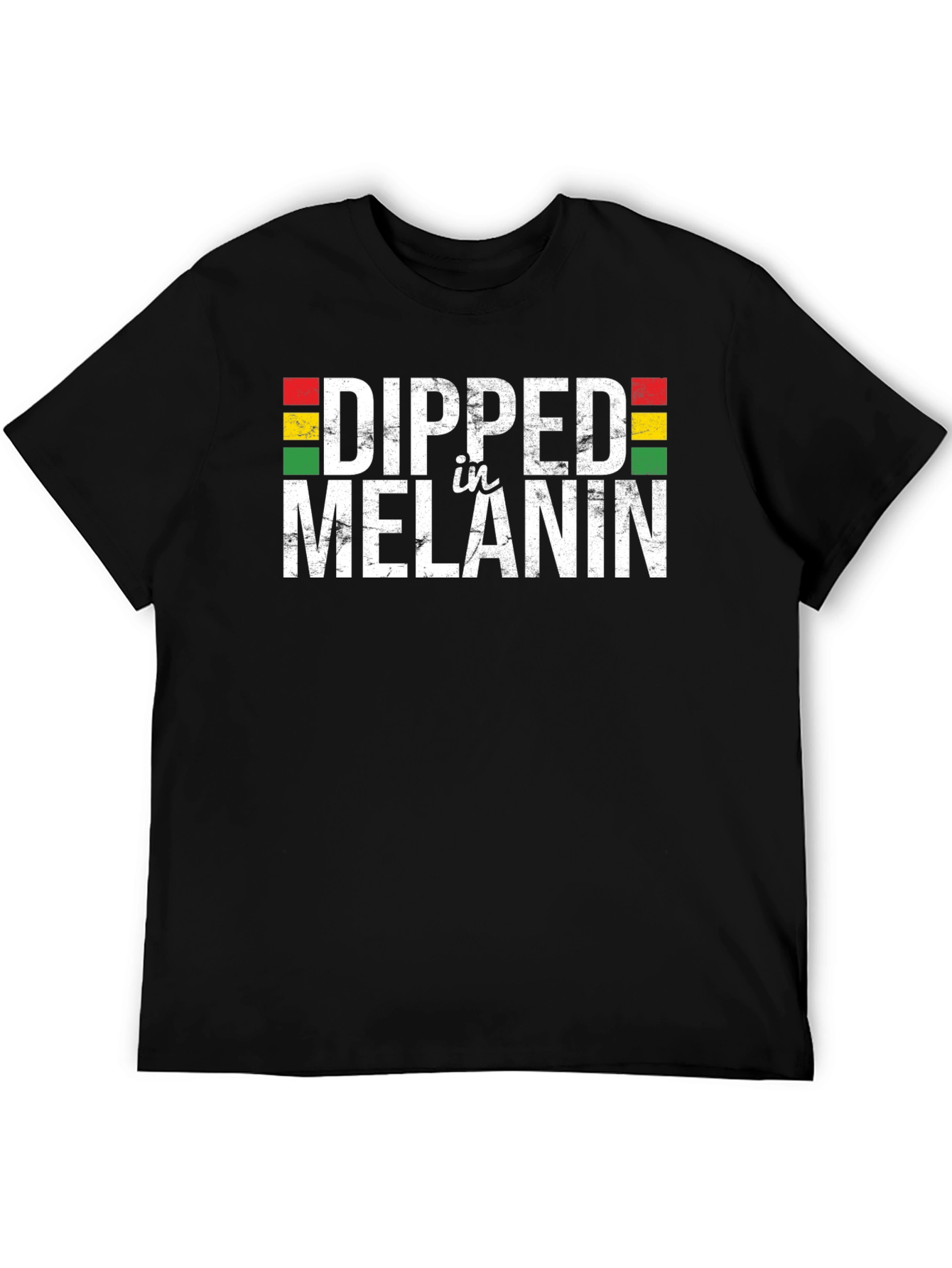 Black Dipped in Melanin Graphic T-Shirt - Black Pride view 5