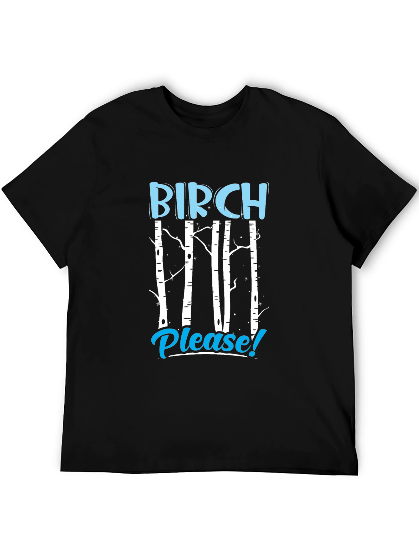 Black Birch Please! Graphic Tee - Funny Nature Lover Shirt view 5