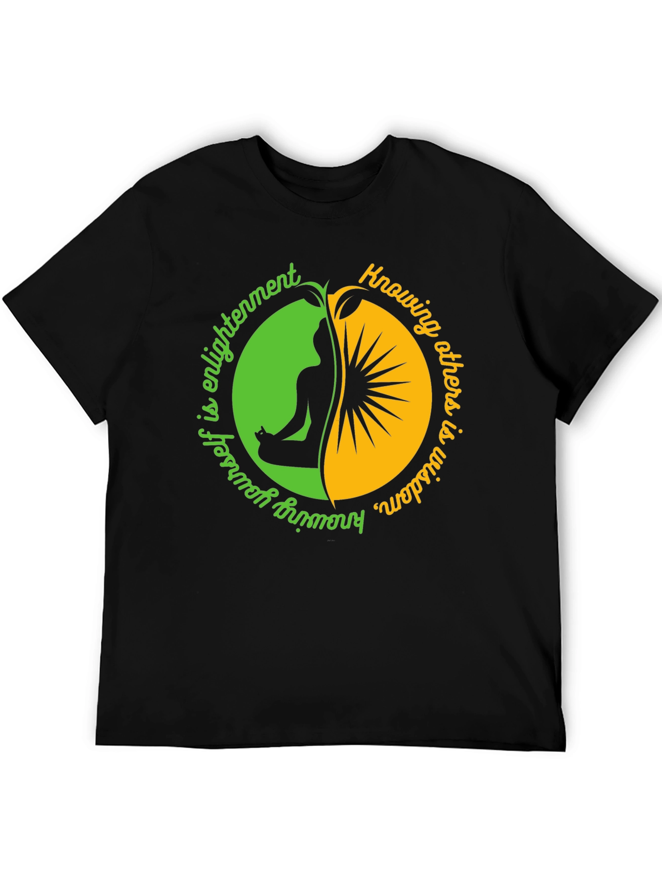 Black Enlightenment Wisdom Graphic Tee view 5
