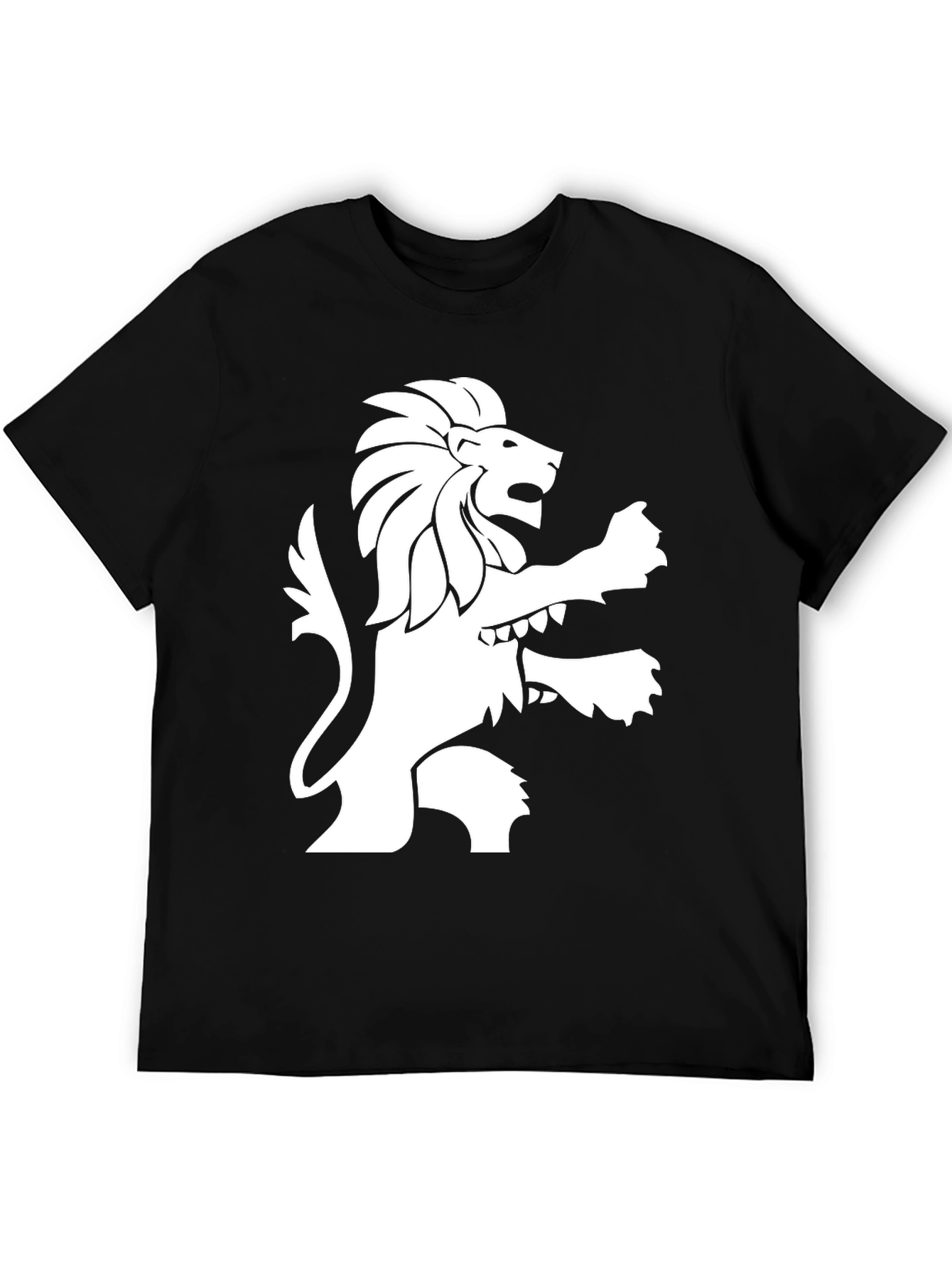 Black Lion Graphic Tee - Mens Short Sleeve Shirt view 5