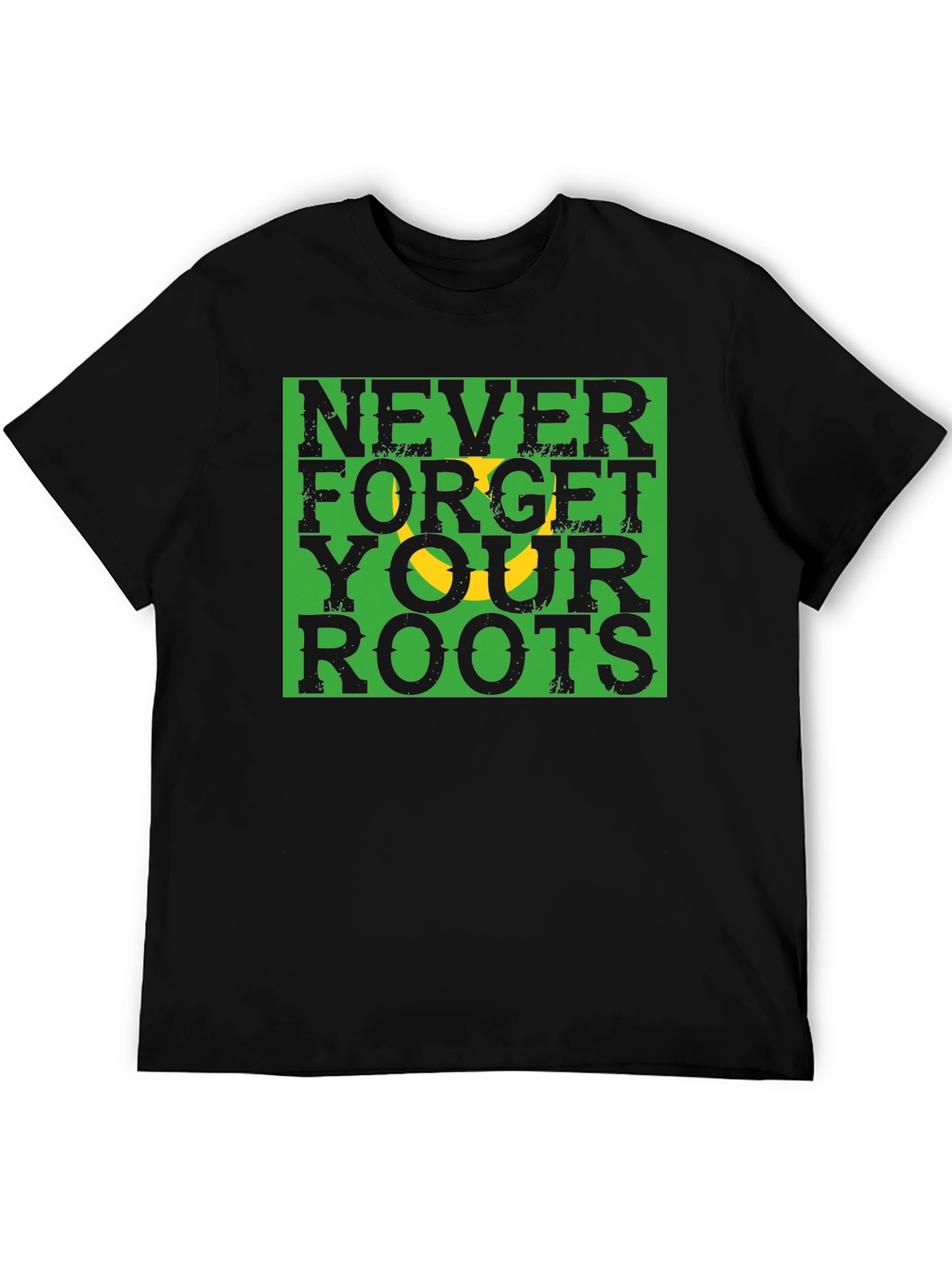 Black Never Forget Roots Graphic Tee view 5